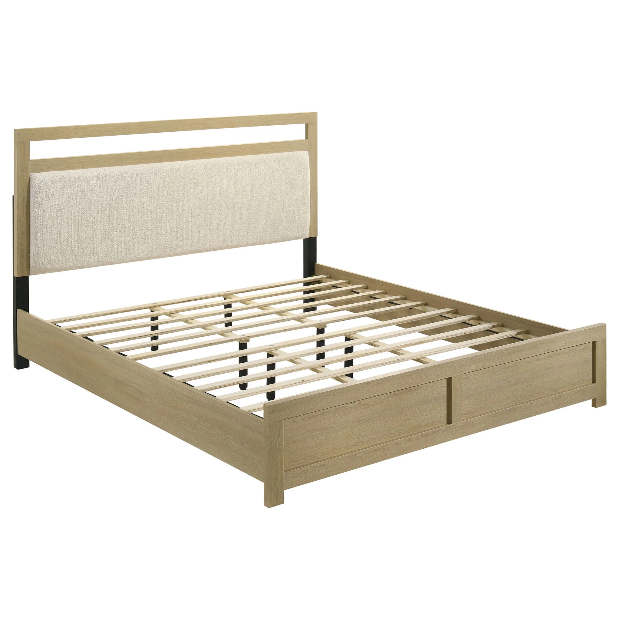 Hendricks 4-piece California King Bedroom Set Light Oak - Image 3