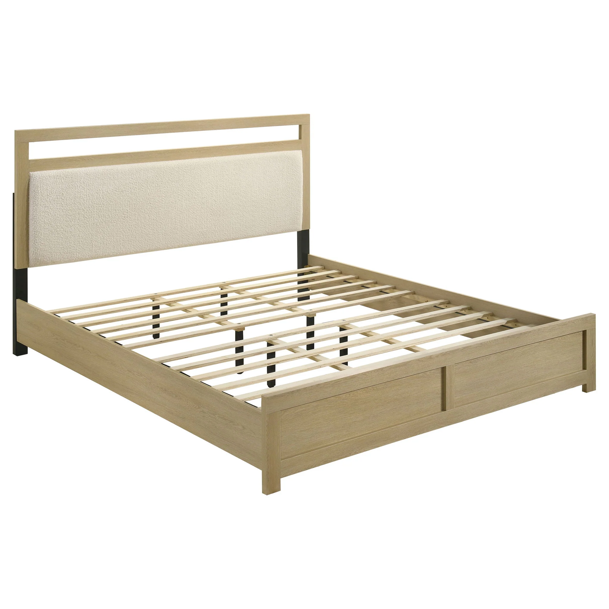 Hendricks 5-piece Eastern King Bedroom Set Light Oak - Image 3
