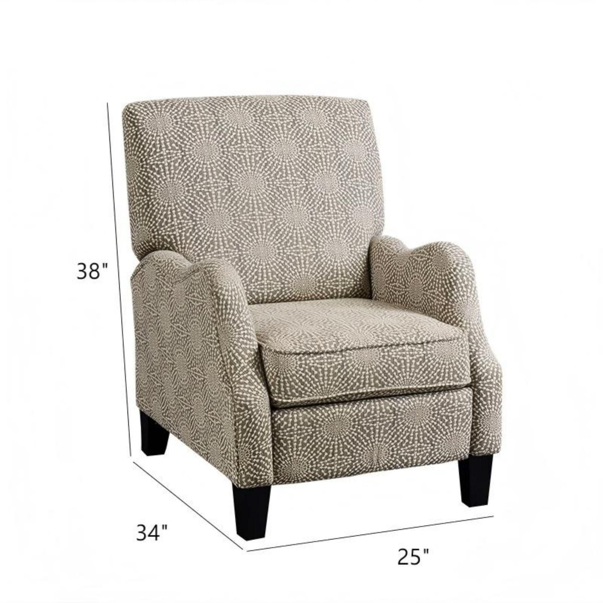 Hoffman - Push Back Recliner - Beige Multi - Image 2