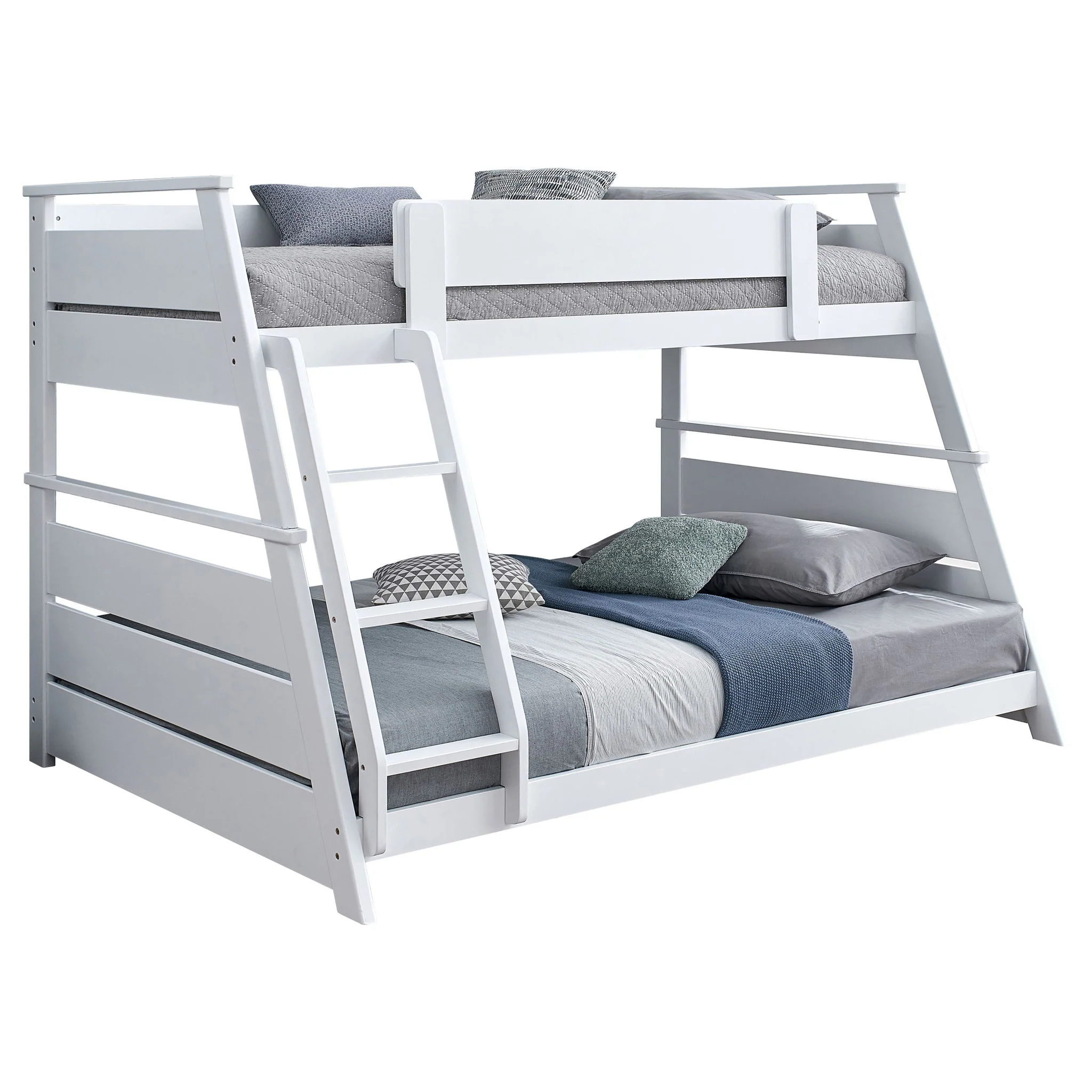 Holden Wood Veneer Twin Over Full Bunk Bed White - Image 3