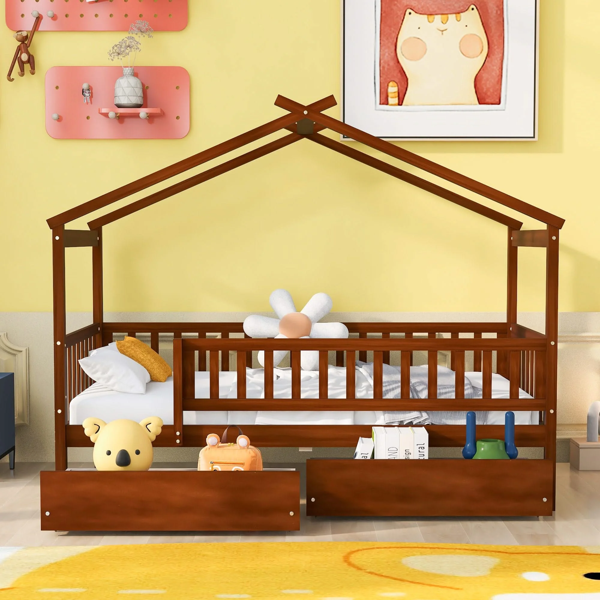 House Bed With 2 Drawers - Image 11
