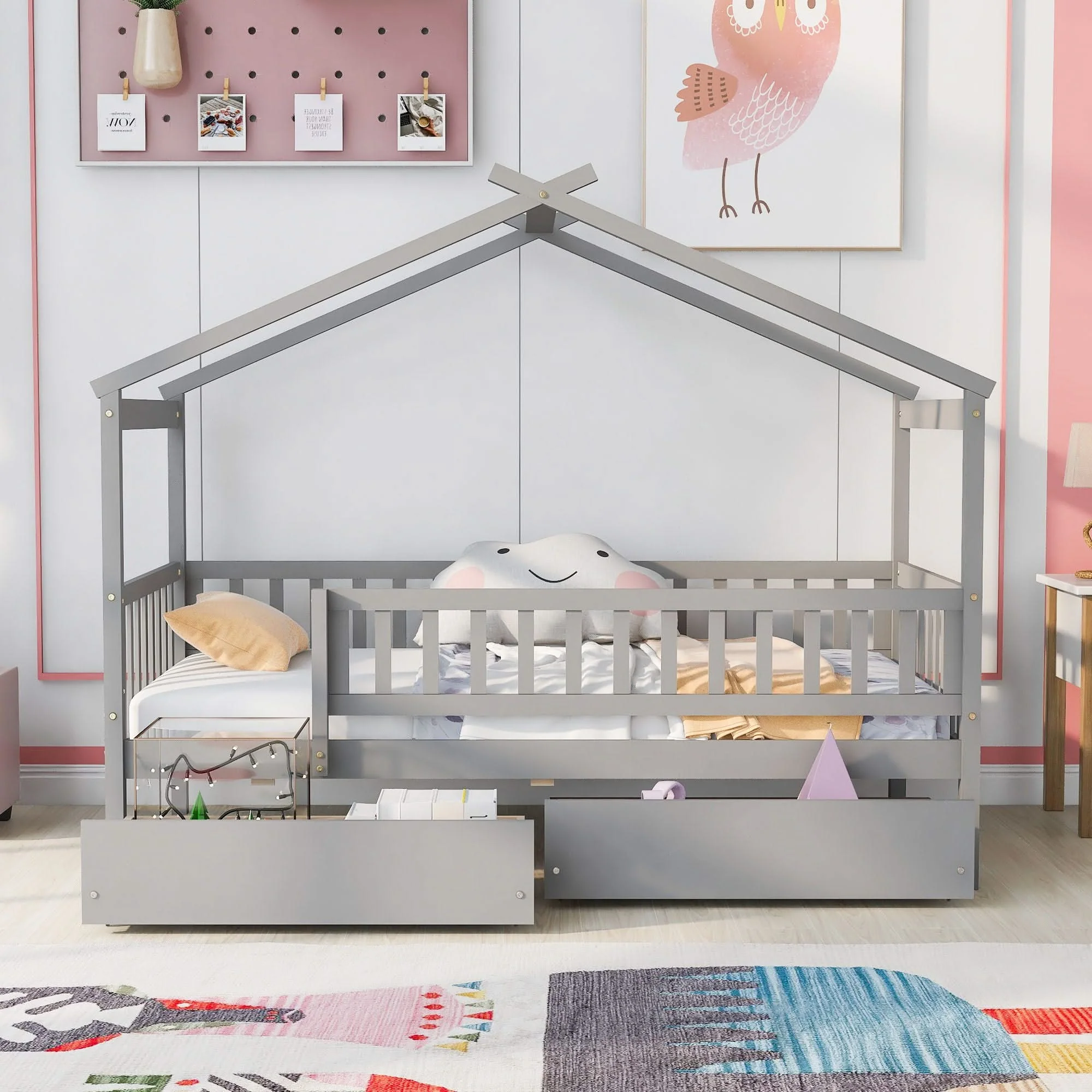 House Bed With 2 Drawers - Image 15