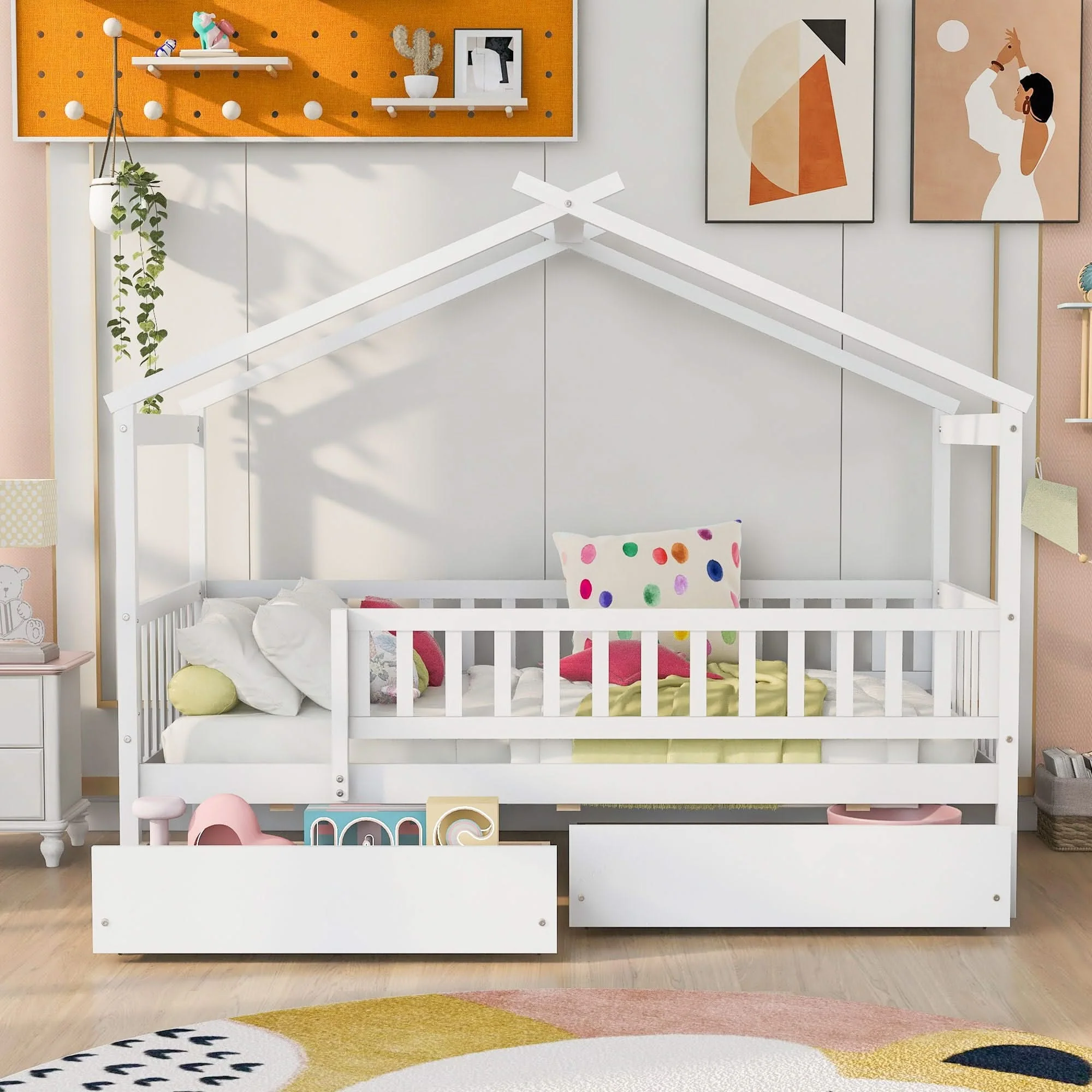House Bed With 2 Drawers - Image 19