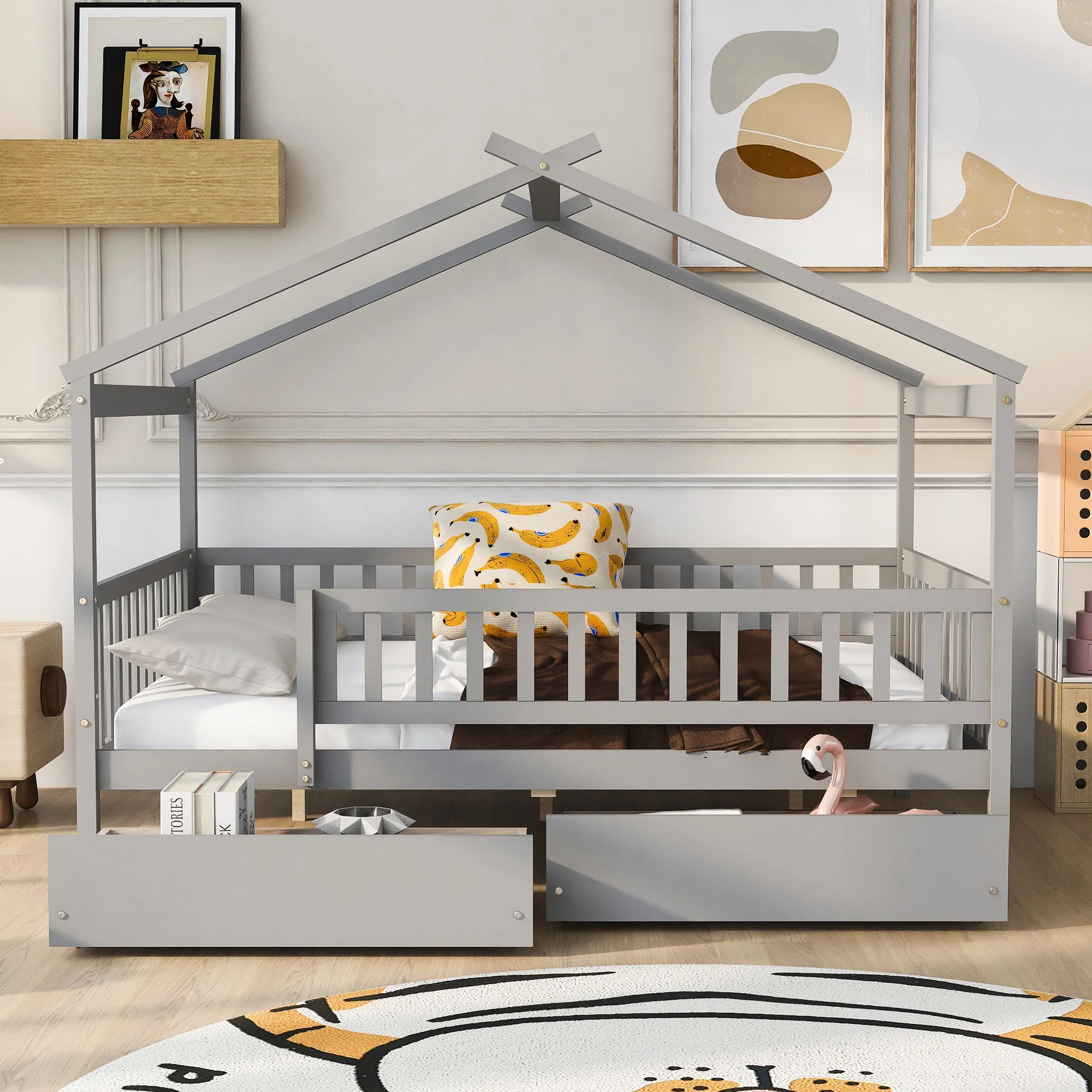 House Bed With 2 Drawers - Image 25