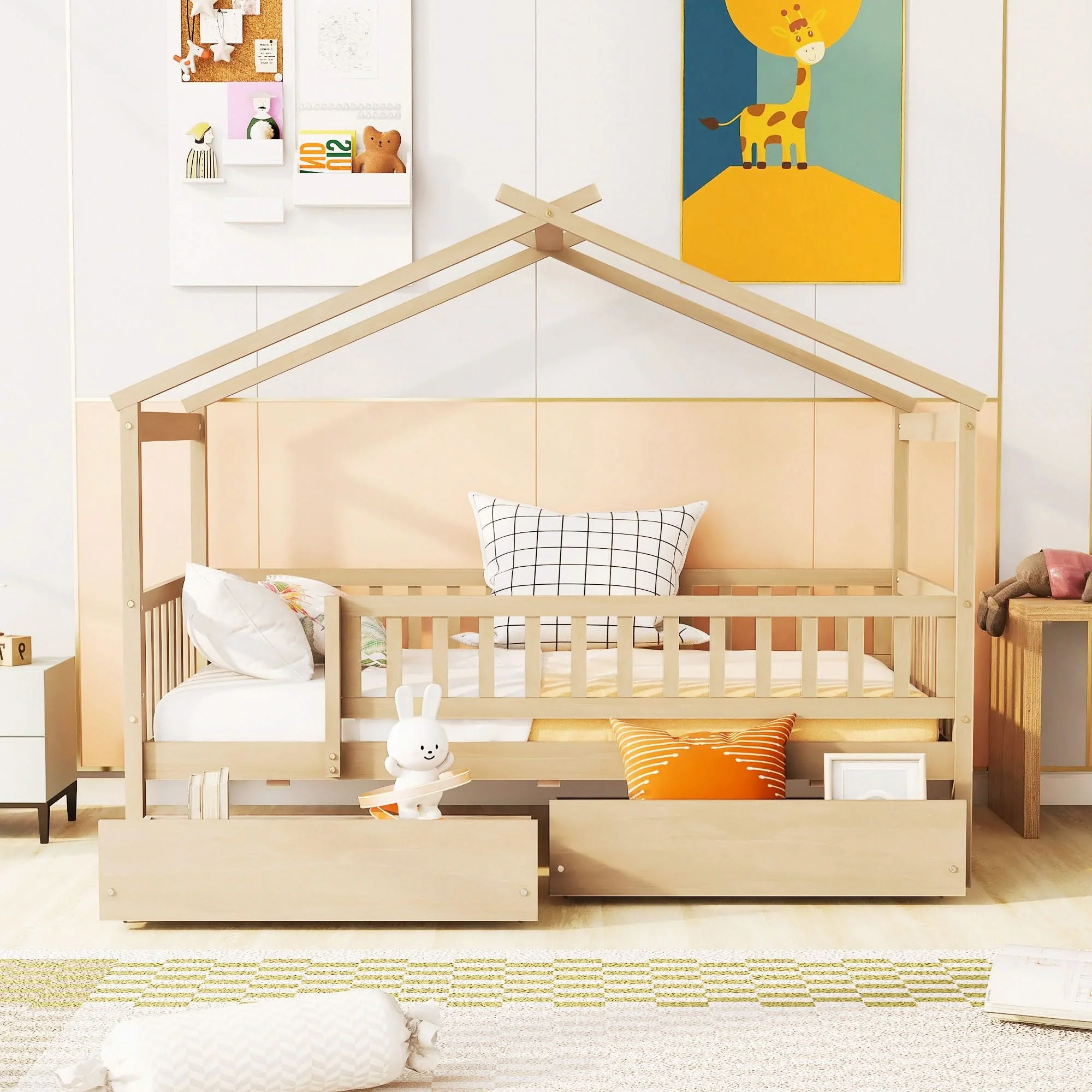 House Bed With 2 Drawers - Image 27