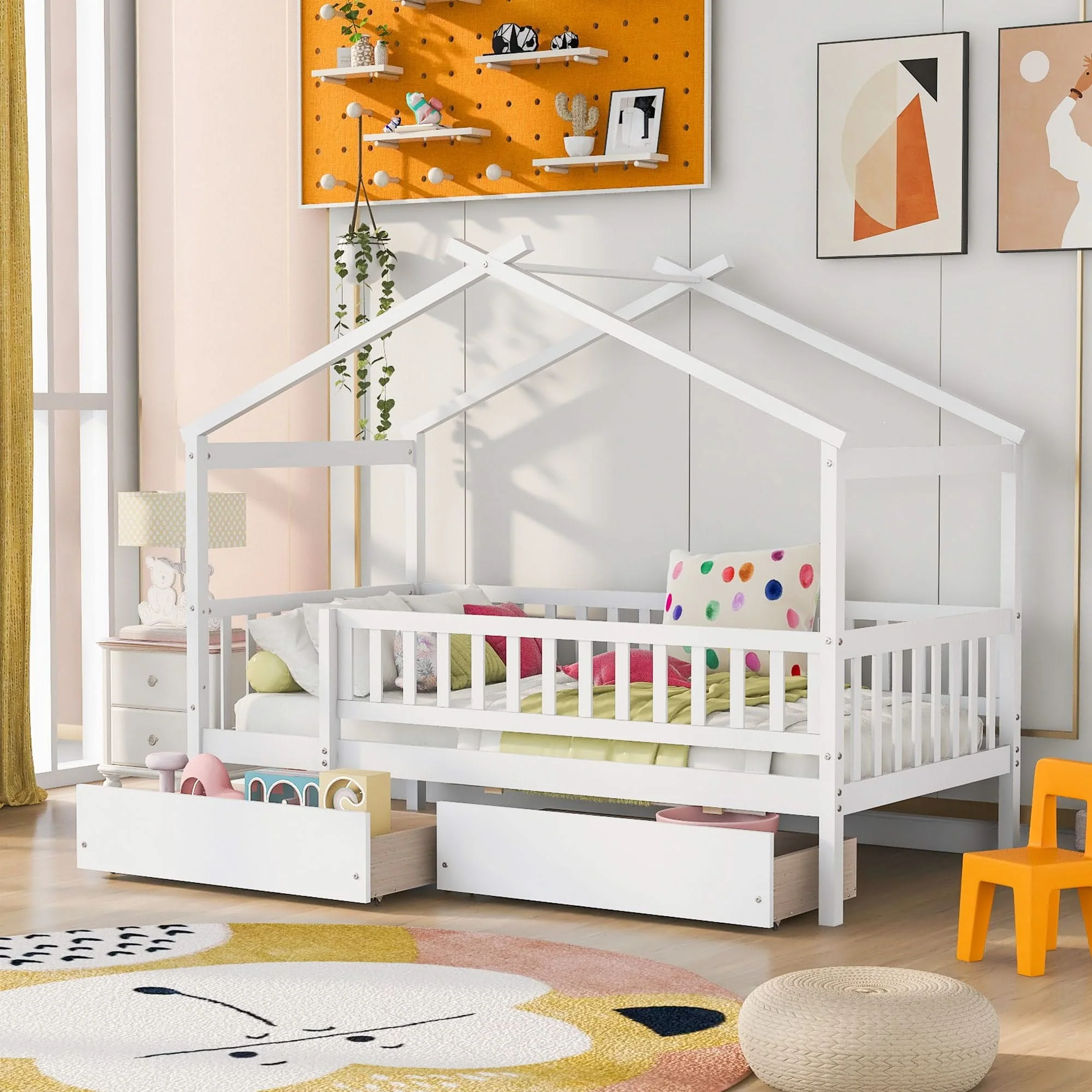 House Bed With 2 Drawers - Image 6