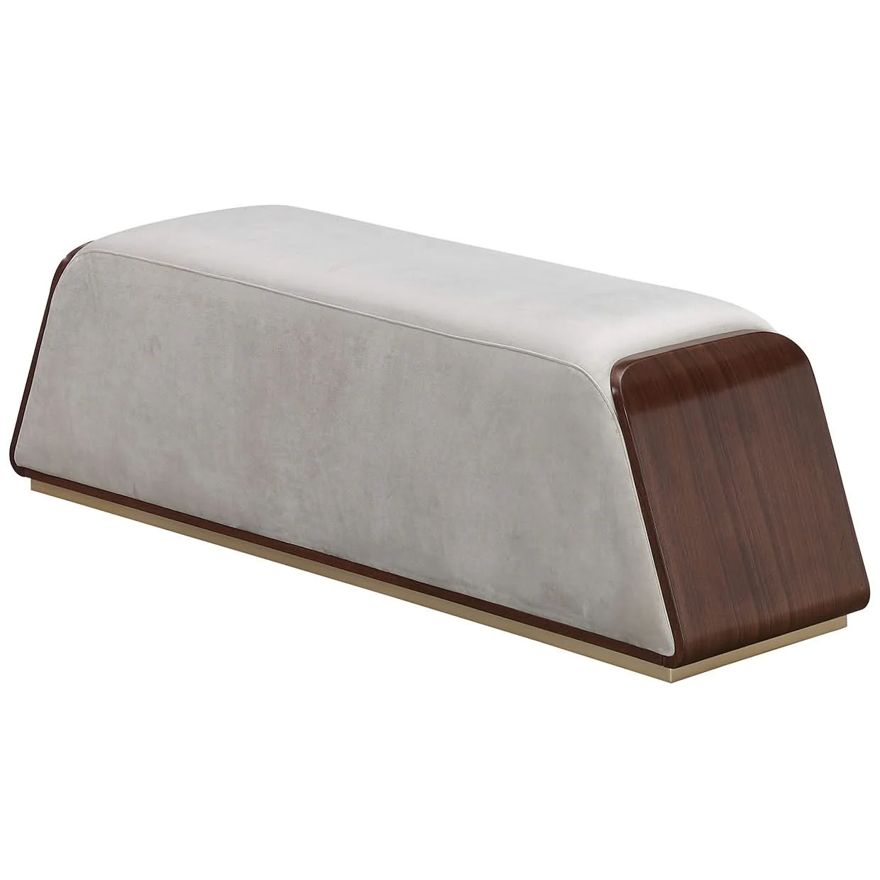 Houston - Accent Bench - Porcini / Walnut