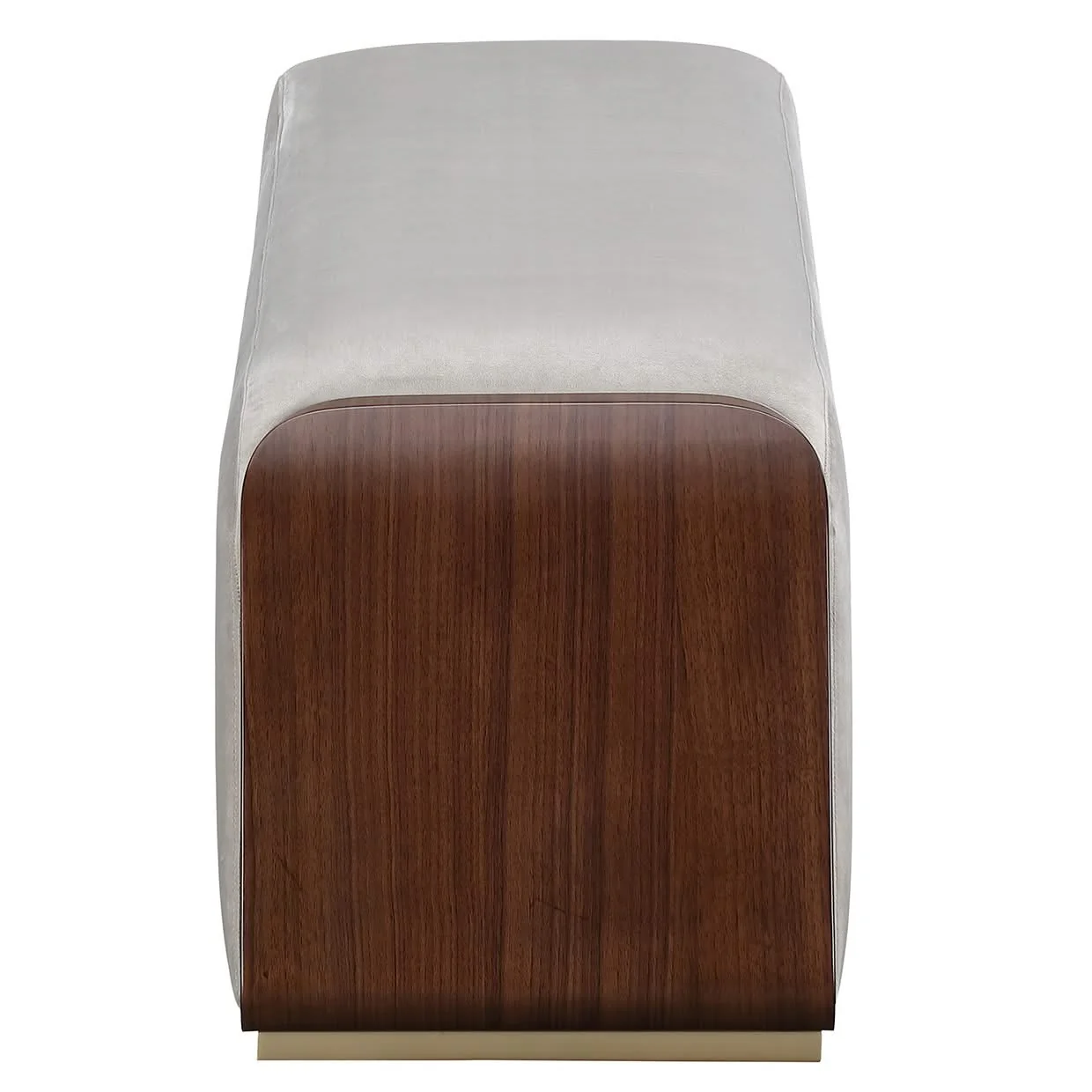 Houston - Accent Bench - Porcini / Walnut - Image 2
