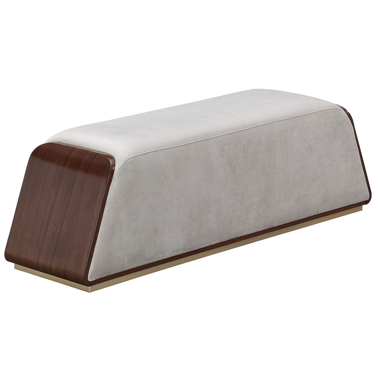 Houston - Accent Bench - Porcini / Walnut - Image 3