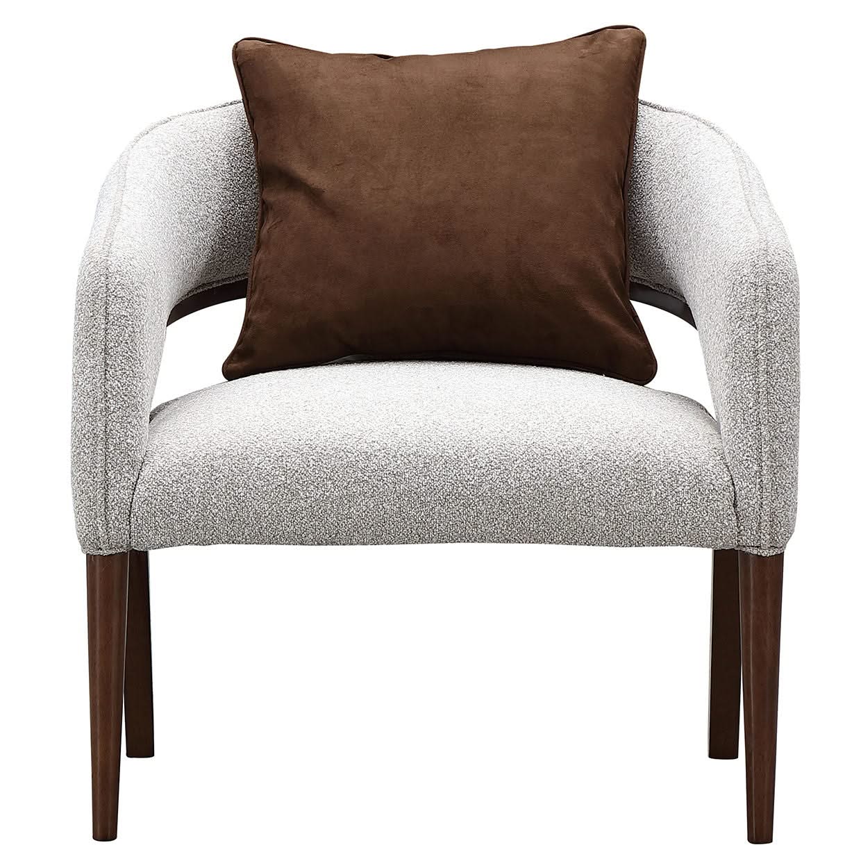 Houston - Accent Chair - Pebble / Walnut - Image 3
