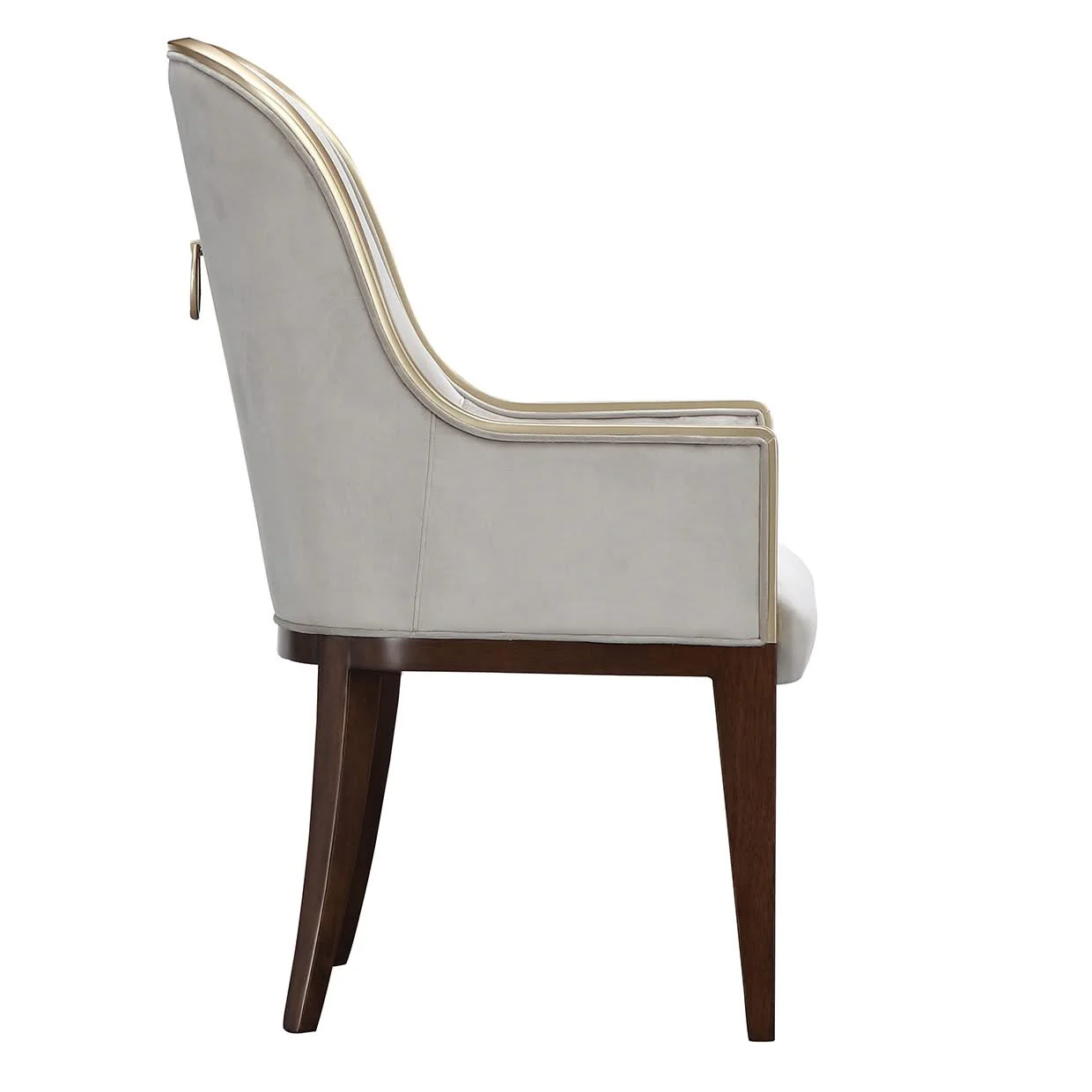 Houston - Dining Arm Chair - Porcini / Walnut - Image 3