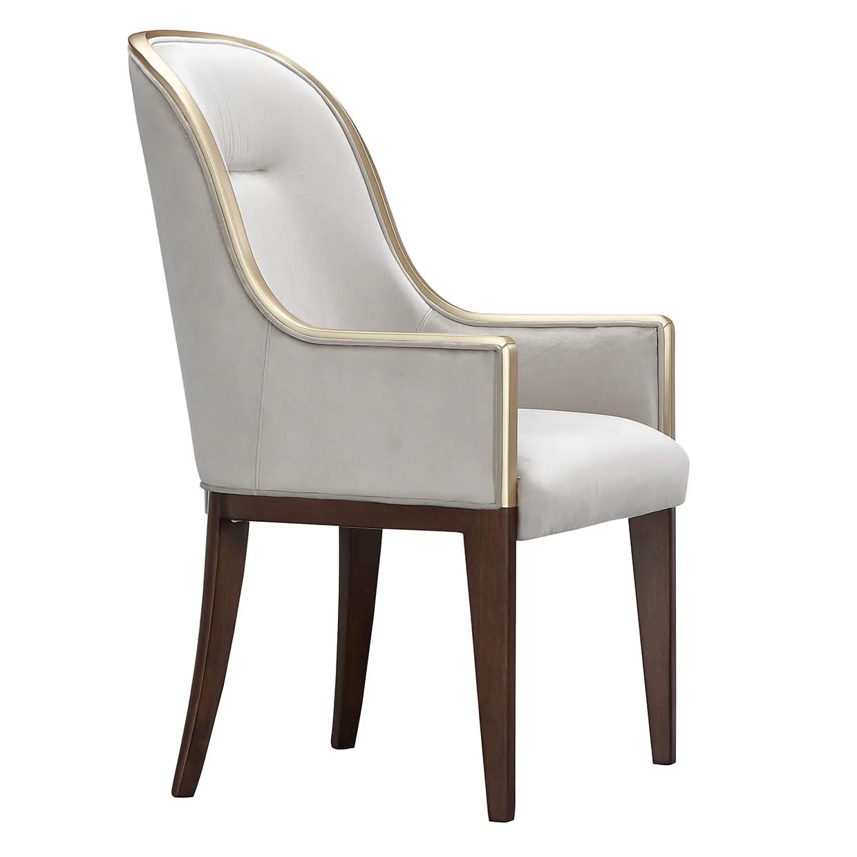Houston - Dining Arm Chair - Porcini / Walnut - Image 4