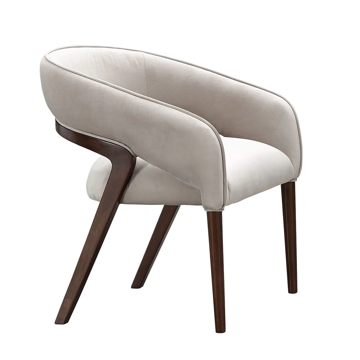 Houston - Vanity Chair - Porcini / Walnut - Image 2
