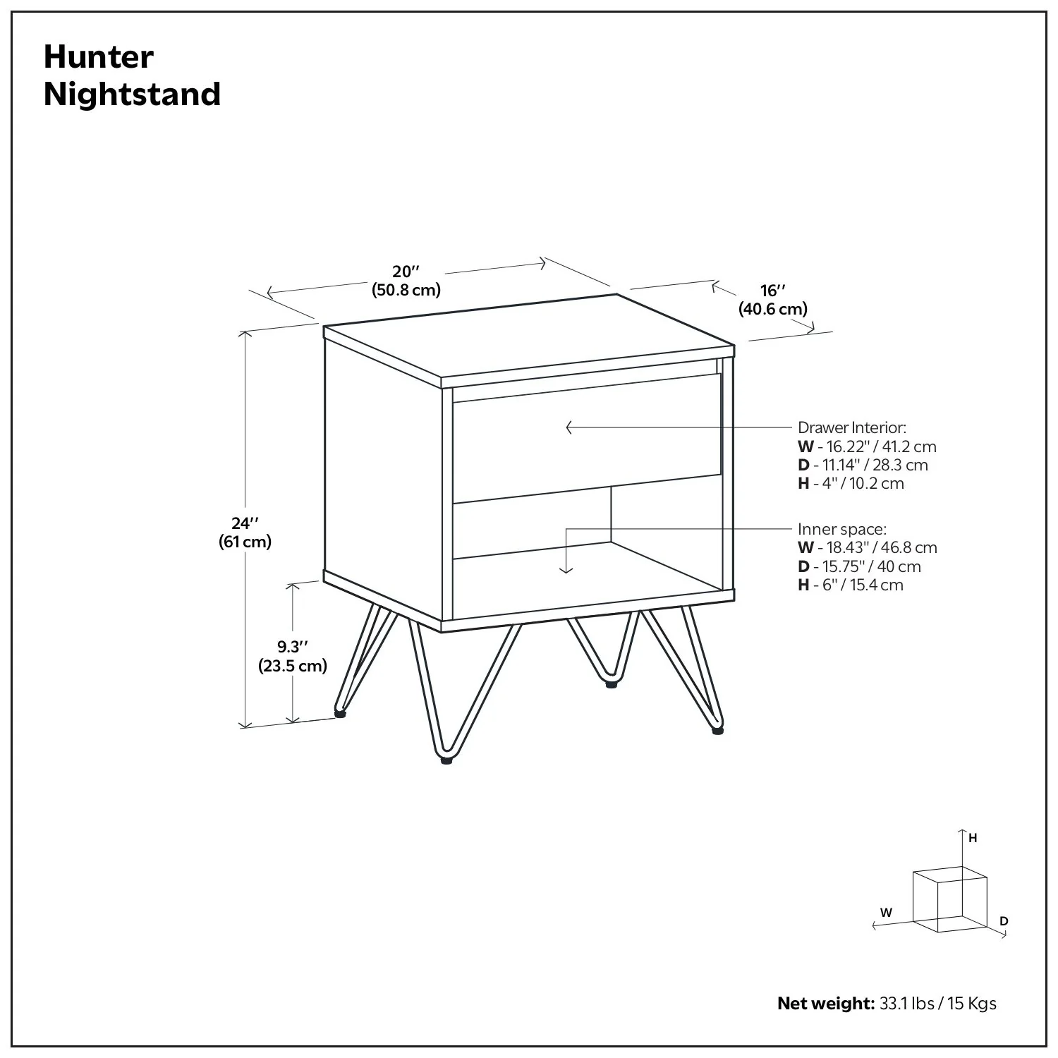 Hunter - Nightstand - Image 4