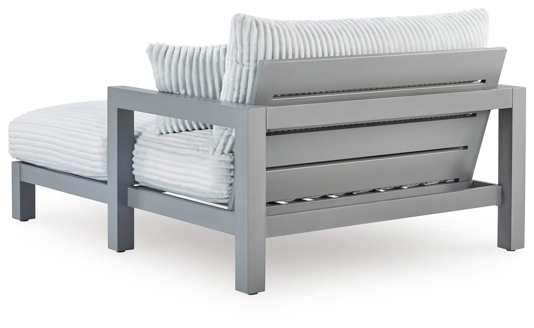 Hurley Park - Chaise Lounge With Cushion - Gray - Image 3