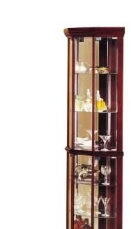 Huxley - Curio Cabinet (Corner) - Cherry - Image 3