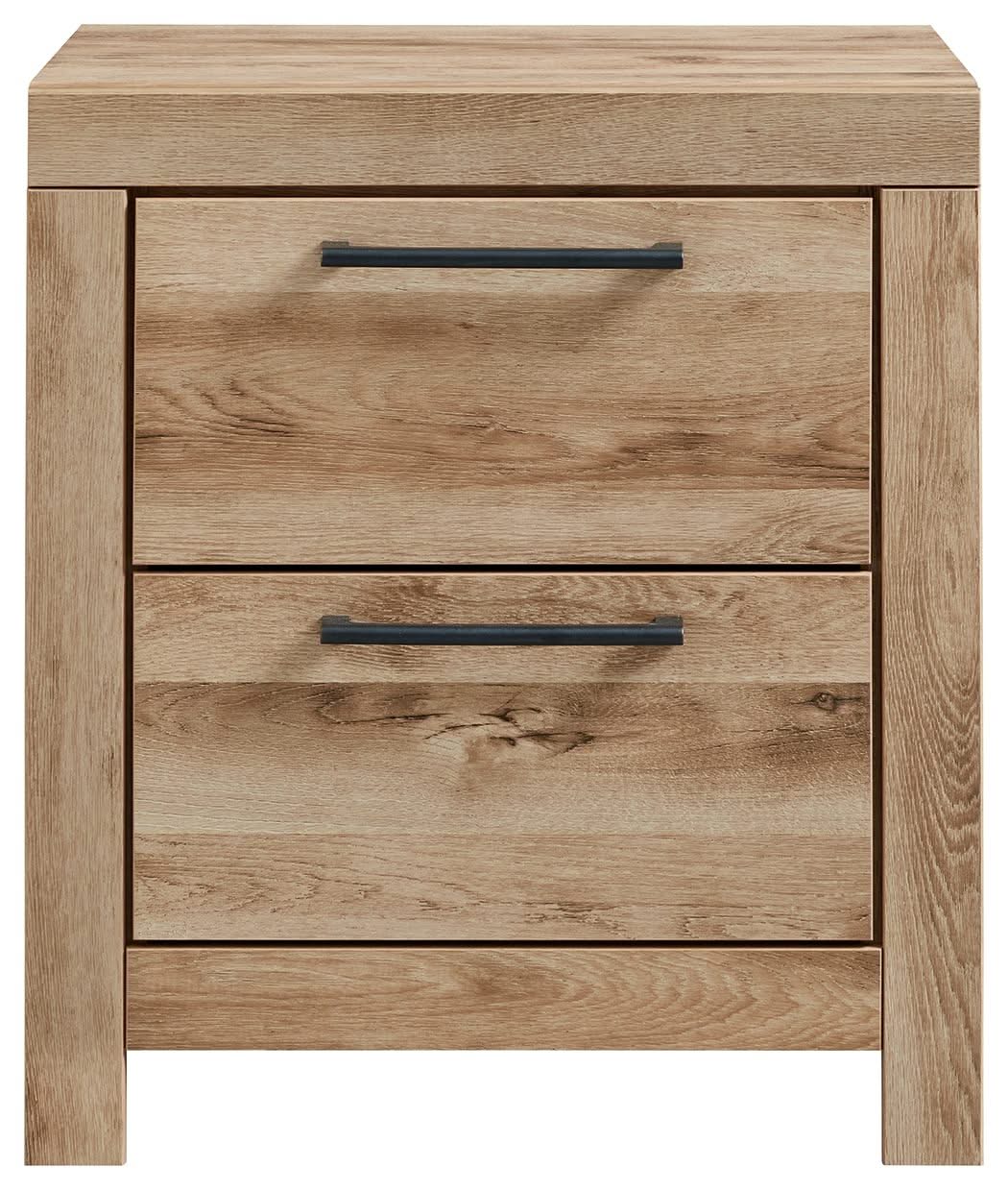 Hyanna - Two Drawer Night Stand - Tan Brown - Image 2