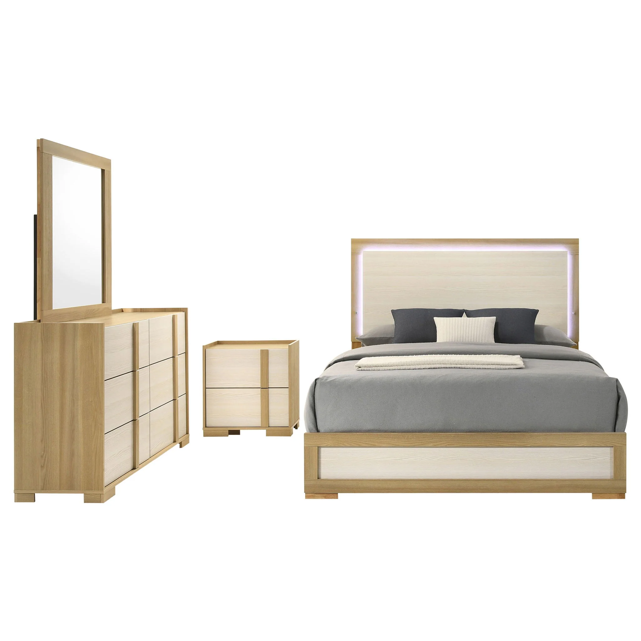 Hyland 4-piece Queen Bedroom Set Natural - Image 4