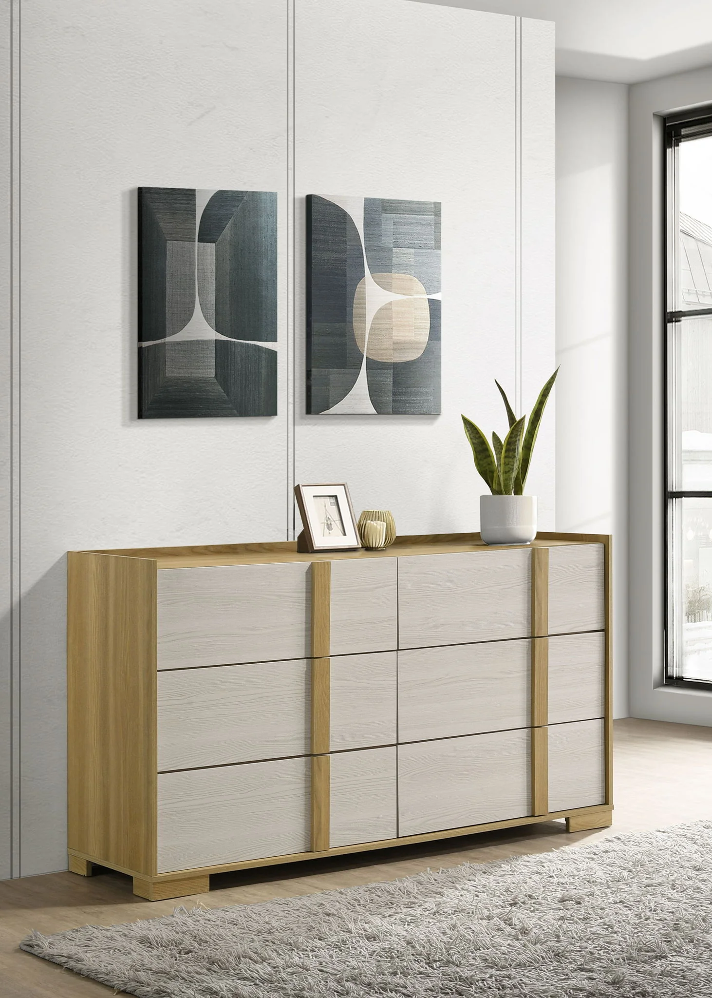Hyland 6-drawer Dresser Natural - Image 4