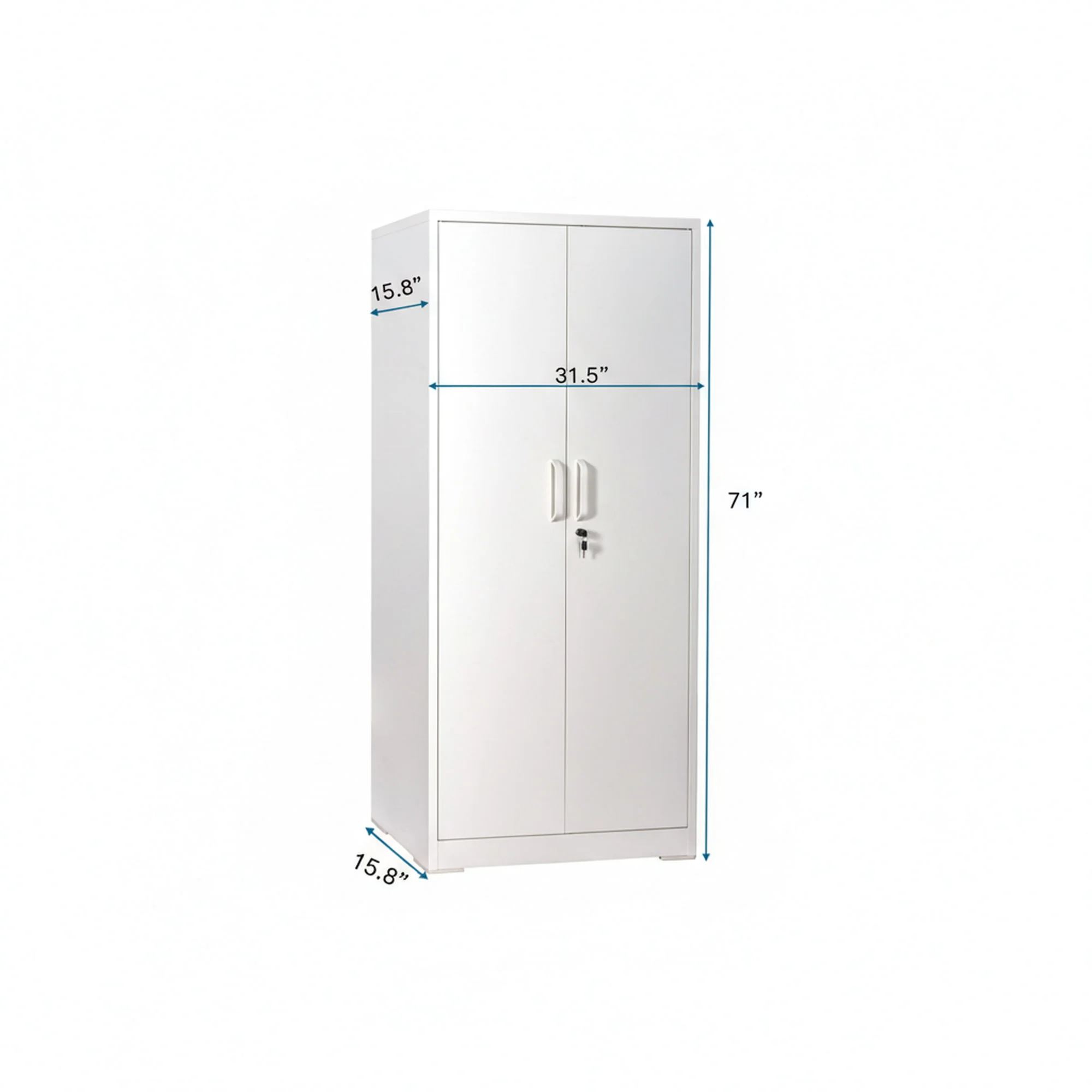 Ironclad - Storage Cabinet With Locking Doors And 4 Adjustable Shelves - Image 5