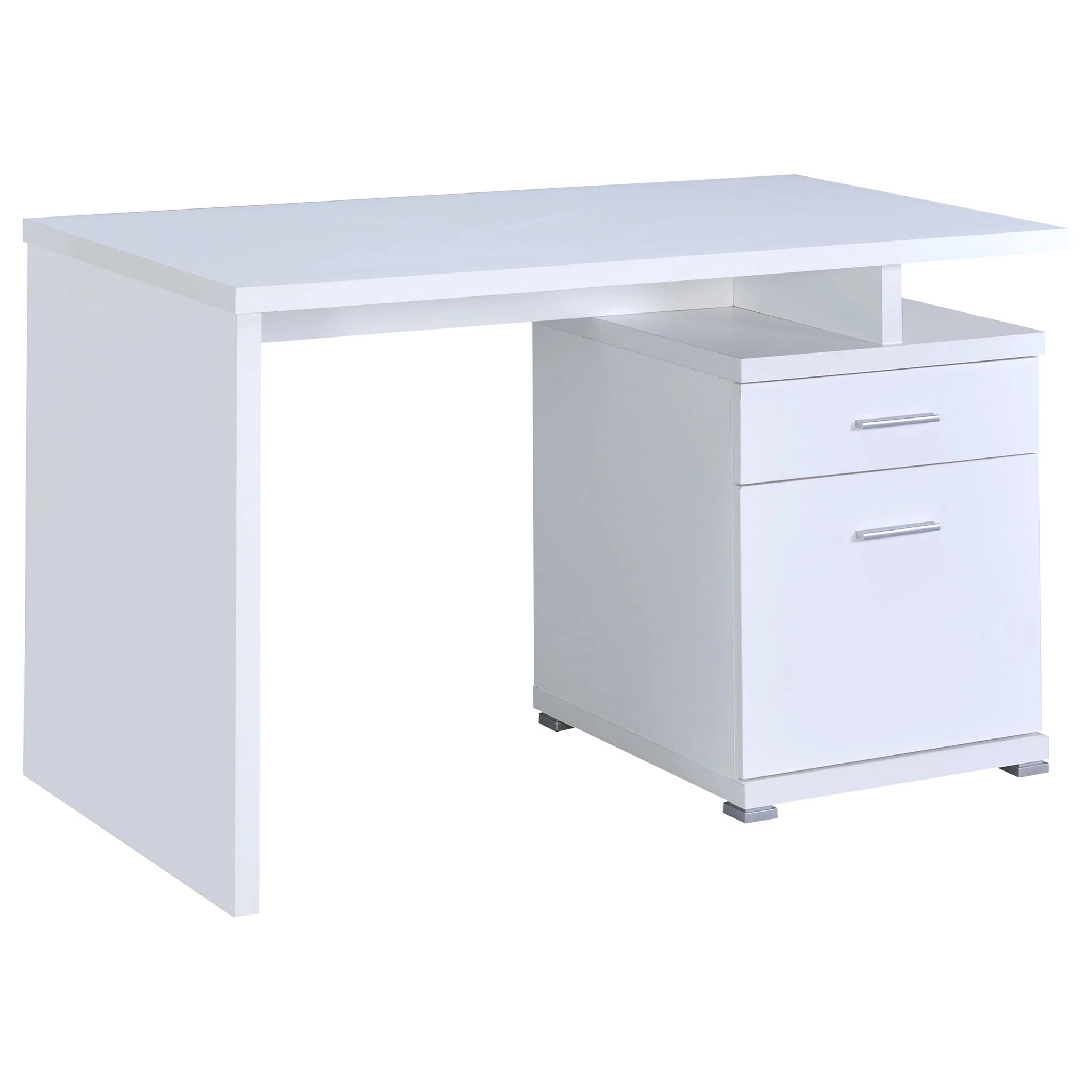 Irving 47-inch 2-drawer Office Computer Desk White - Image 3