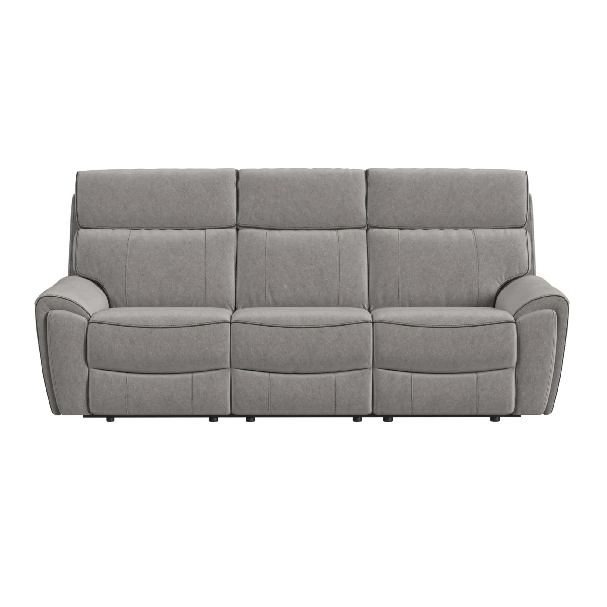 Jackpot - P1 Sofa With Heat Massage - Explore Light Gray - Image 3
