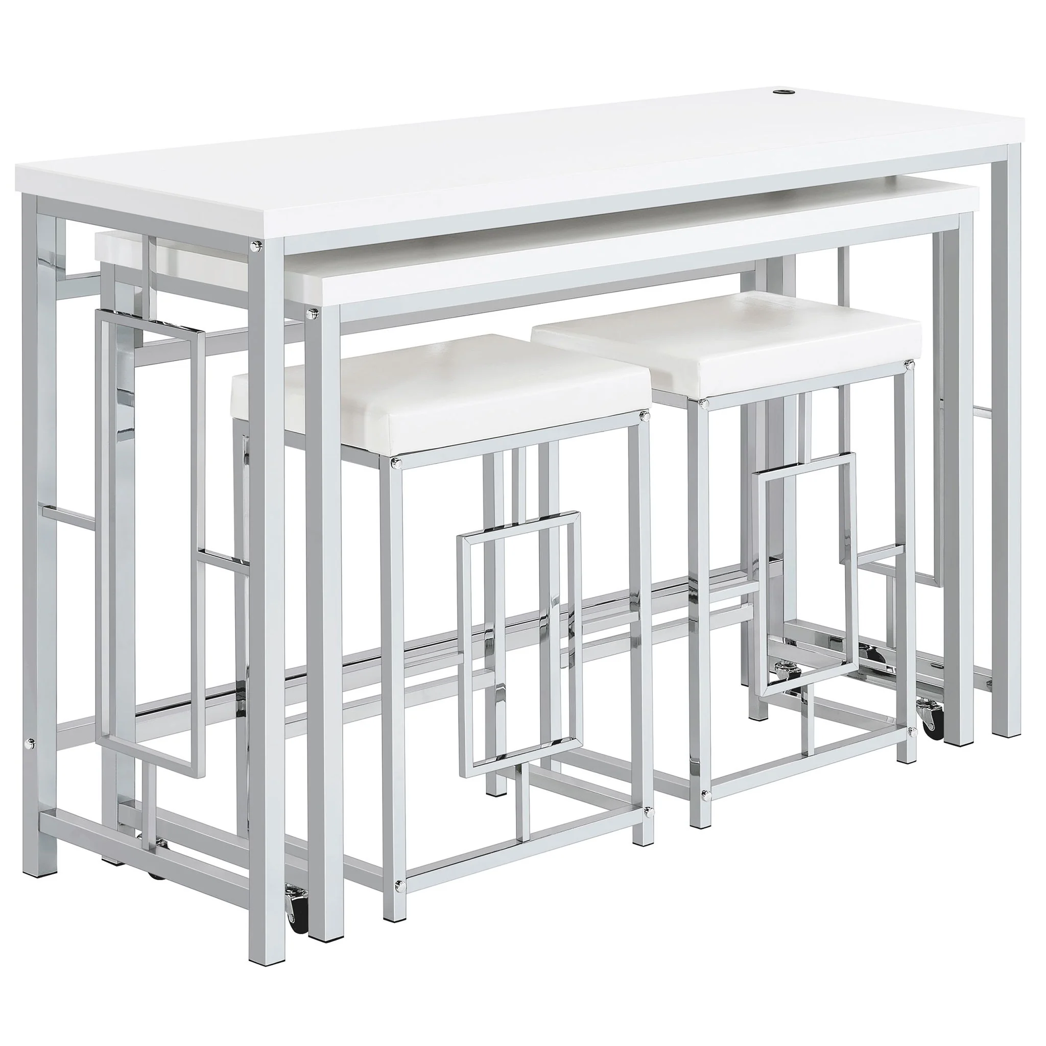 Jackson 4-piece Multipurpose Counter Height Table Set White - Image 2
