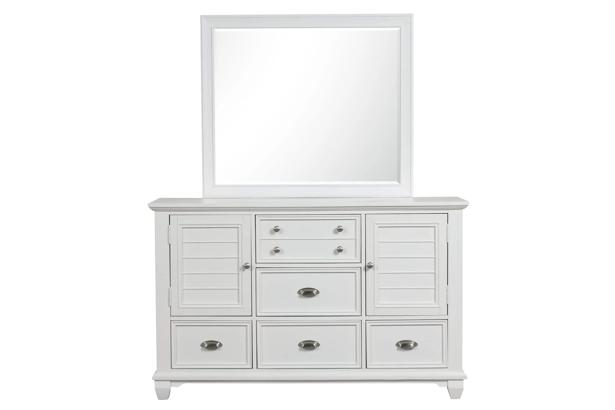 Jamestown - Dresser & Mirror - White - Image 2