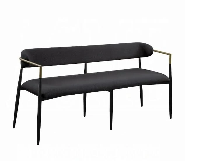 Jaramillo - Chenille Bench - Black - Image 4