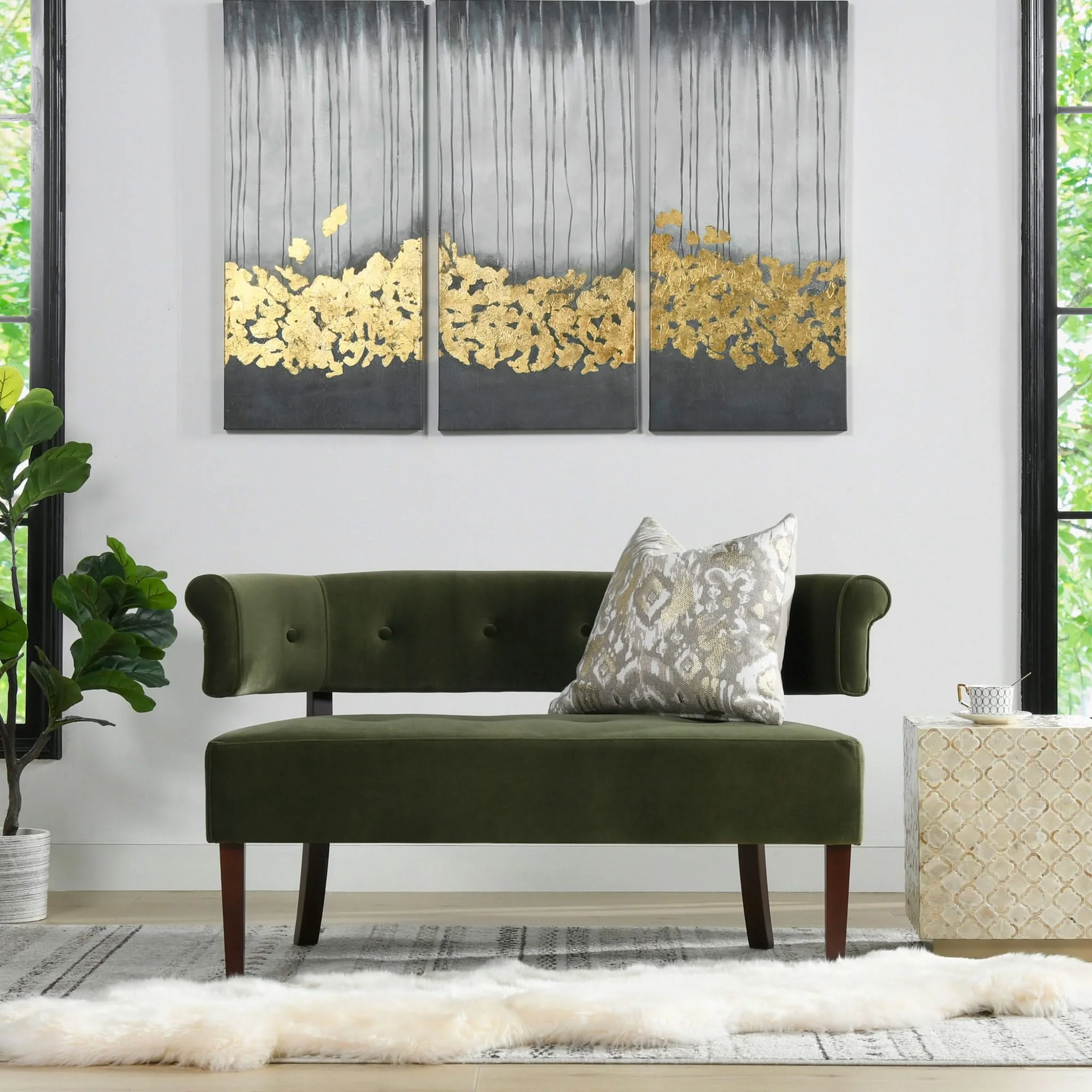Jared - Versatile Roll Arm Tufted Bench Settee - Image 6