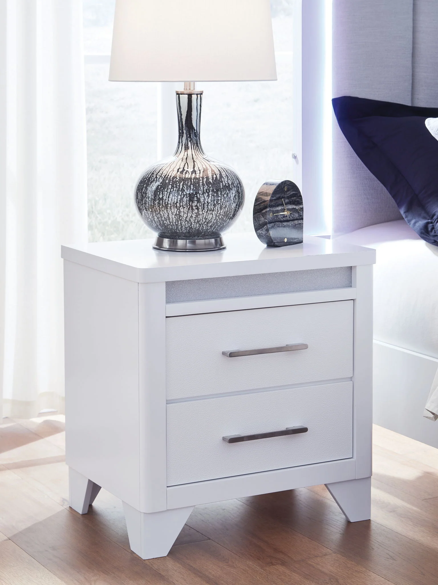 Jarlee - Two Drawer Night Stand - White - Image 4