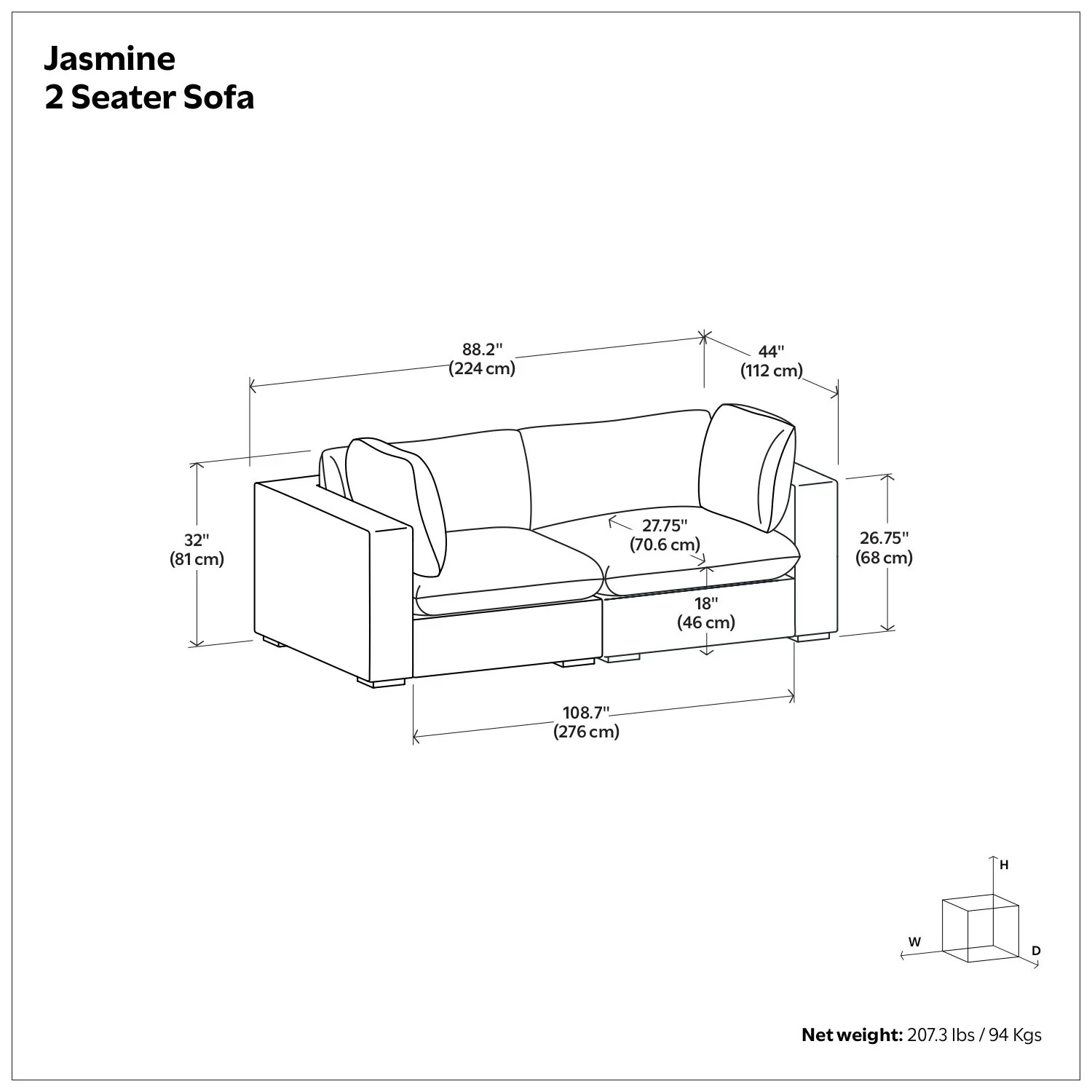 Jasmine - Handcrafted Sofa - Image 5