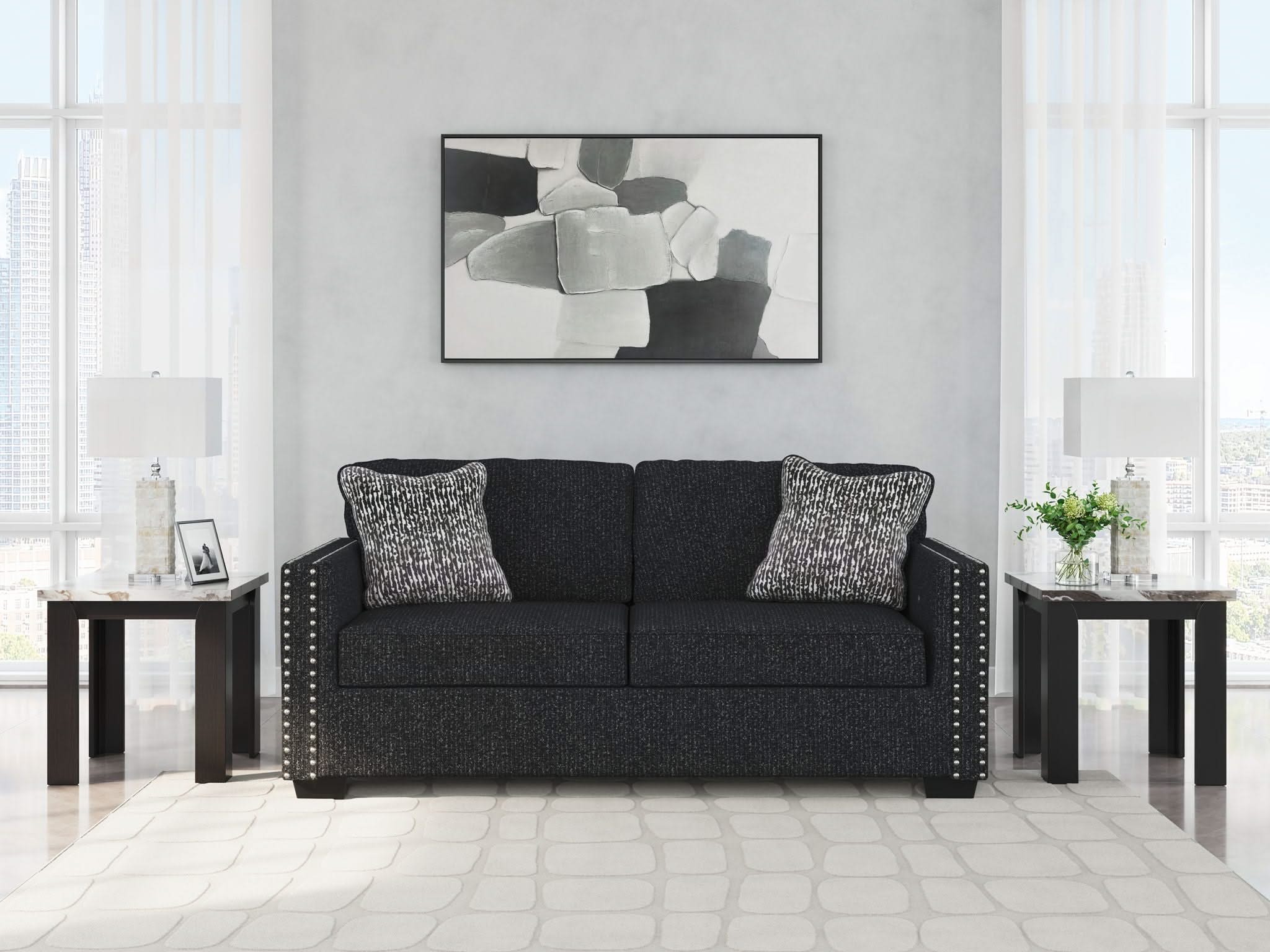 Jasmine Peaks - Sofa - Coal - Image 4