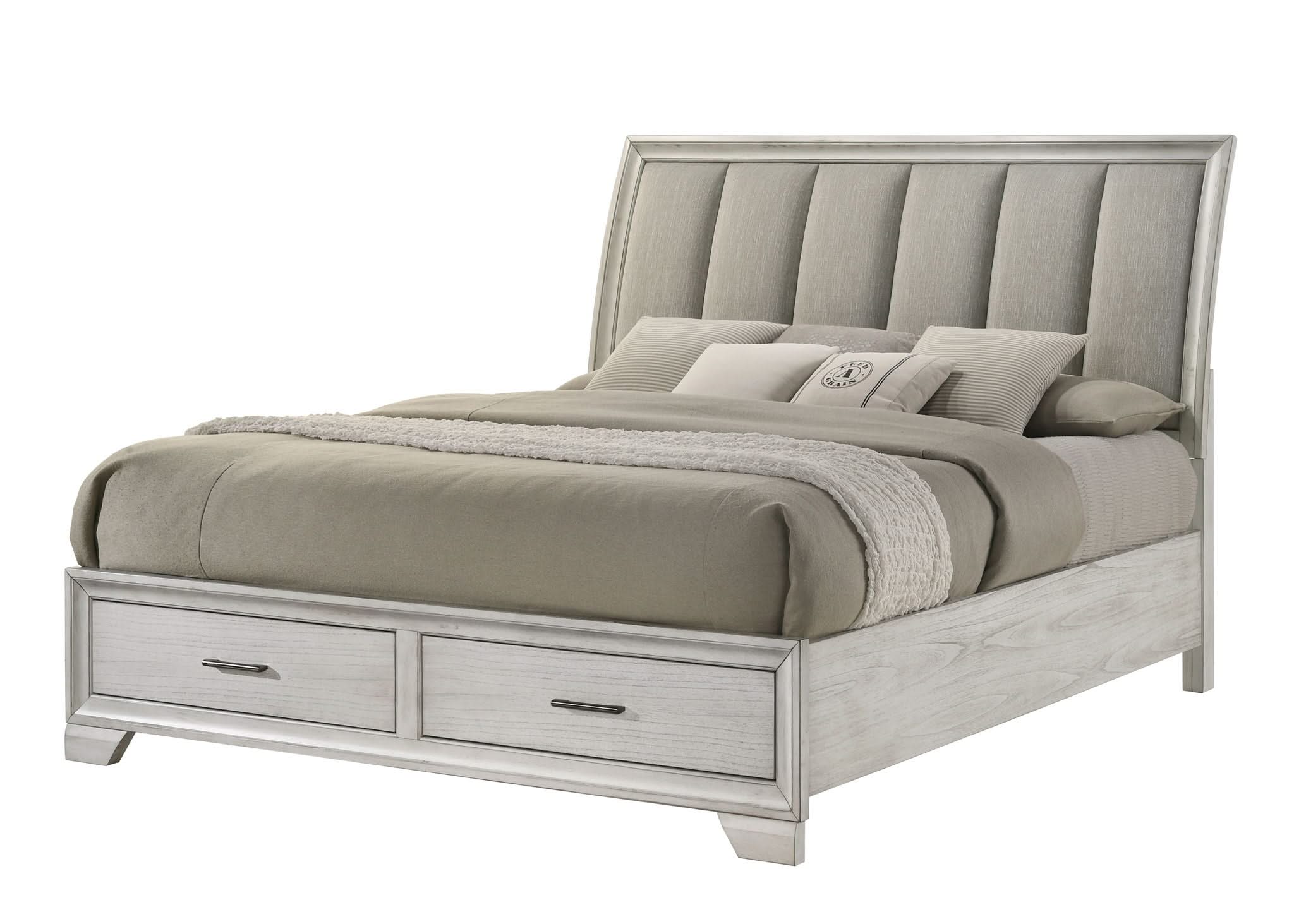 Jaymes - Queen 5 Piece Bedroom Set - White Mist - Image 3