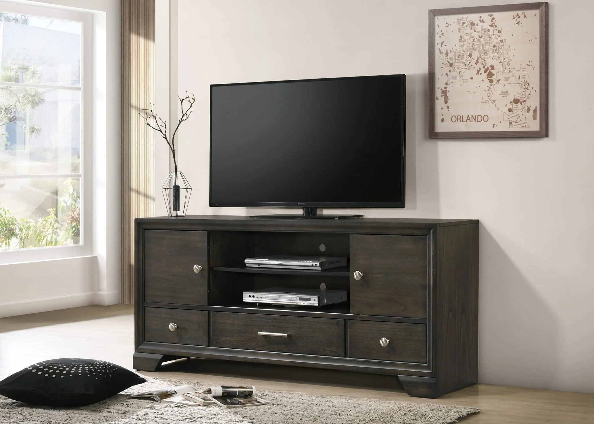 Jaymes - TV Stand - Gray - Image 2