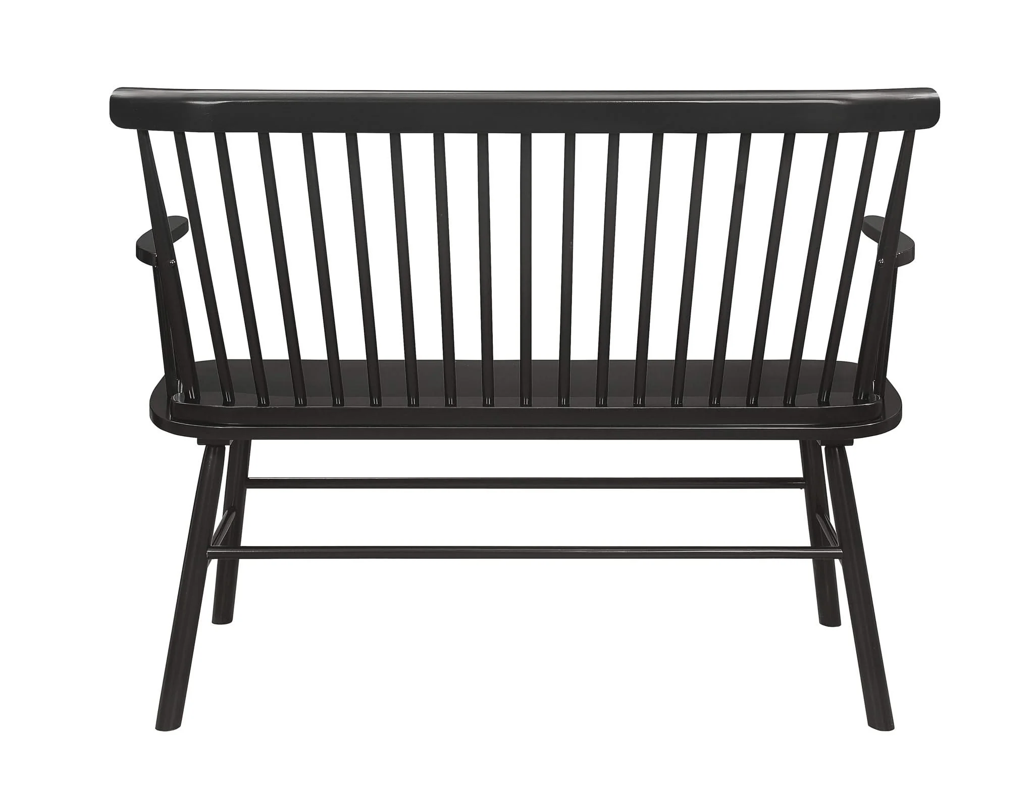 Jerimiah - Spindleback Bench - Black - Image 2