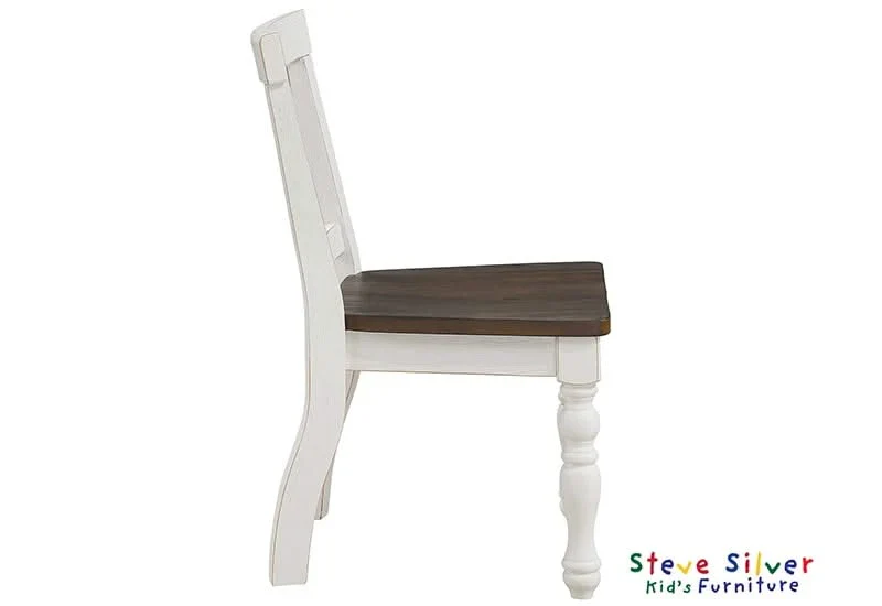 Joanna Kids Rustic Farmhouse Dining Table Set Includes 4 Side Chairs - Image 10