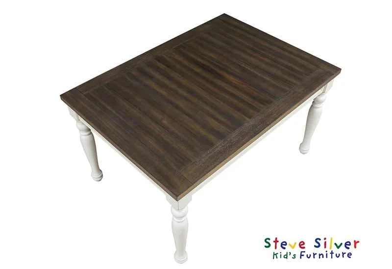 Joanna Kids Rustic Farmhouse Dining Table Set Includes 4 Side Chairs - Image 3