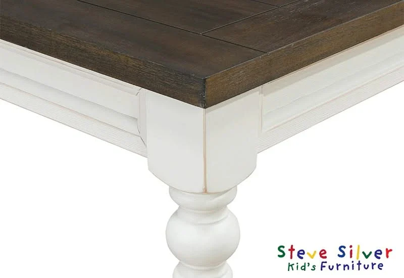 Joanna Kids Rustic Farmhouse Dining Table Set Includes 4 Side Chairs - Image 5