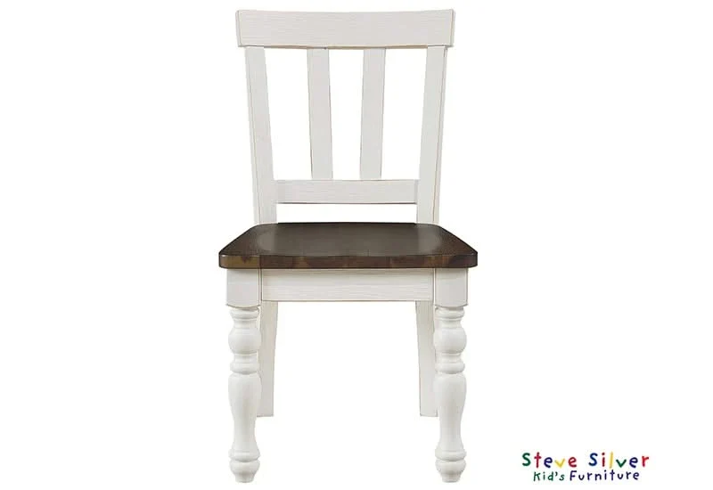 Joanna Kids Rustic Farmhouse Dining Table Set Includes 4 Side Chairs - Image 7