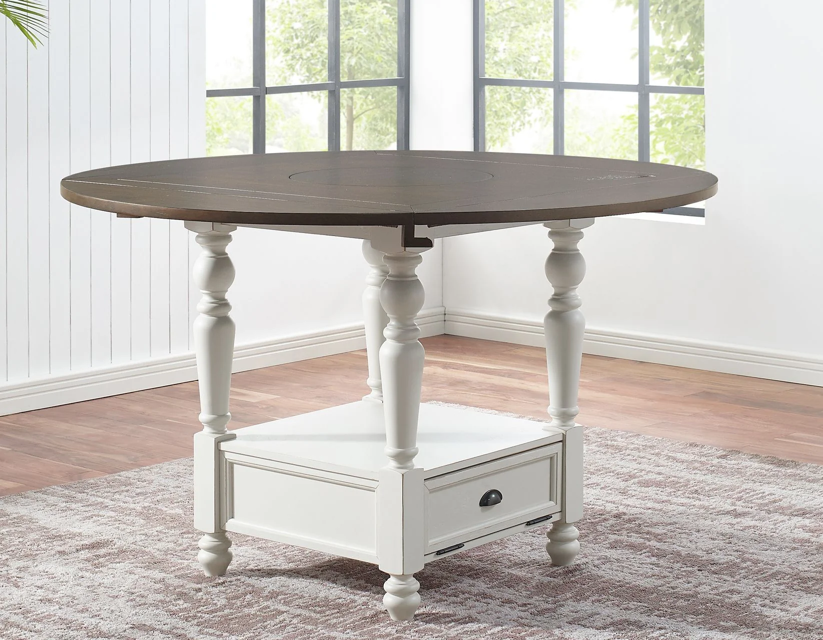 Joanna - Round Counter Height Table - Dark Brown - Image 2