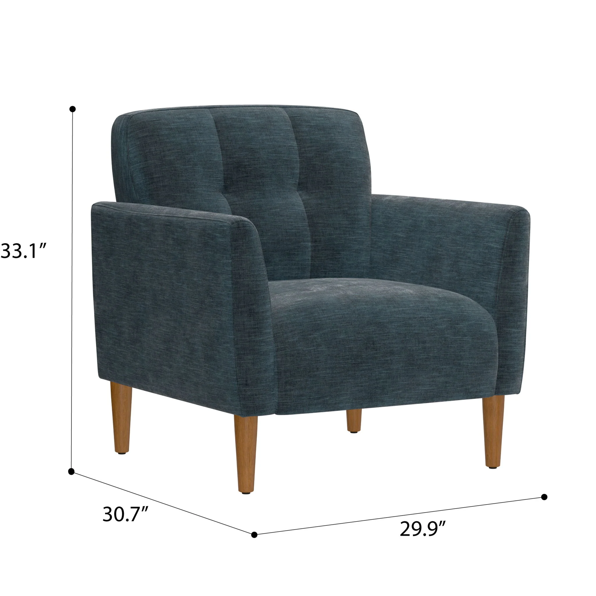 Accent Chair, Transitional - Blue - Image 4