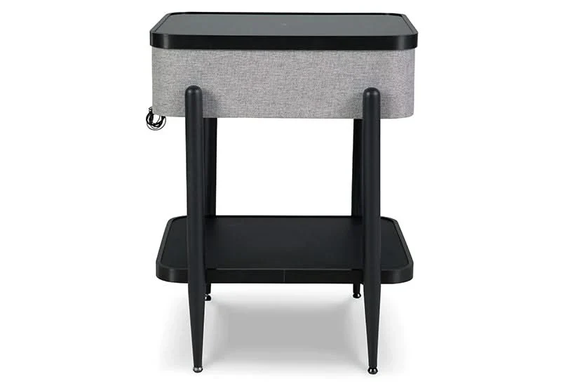 Jorvalee Contemporary End Table with Built-in Bluetooth Speaker, Wireless and USB Charging - Image 4