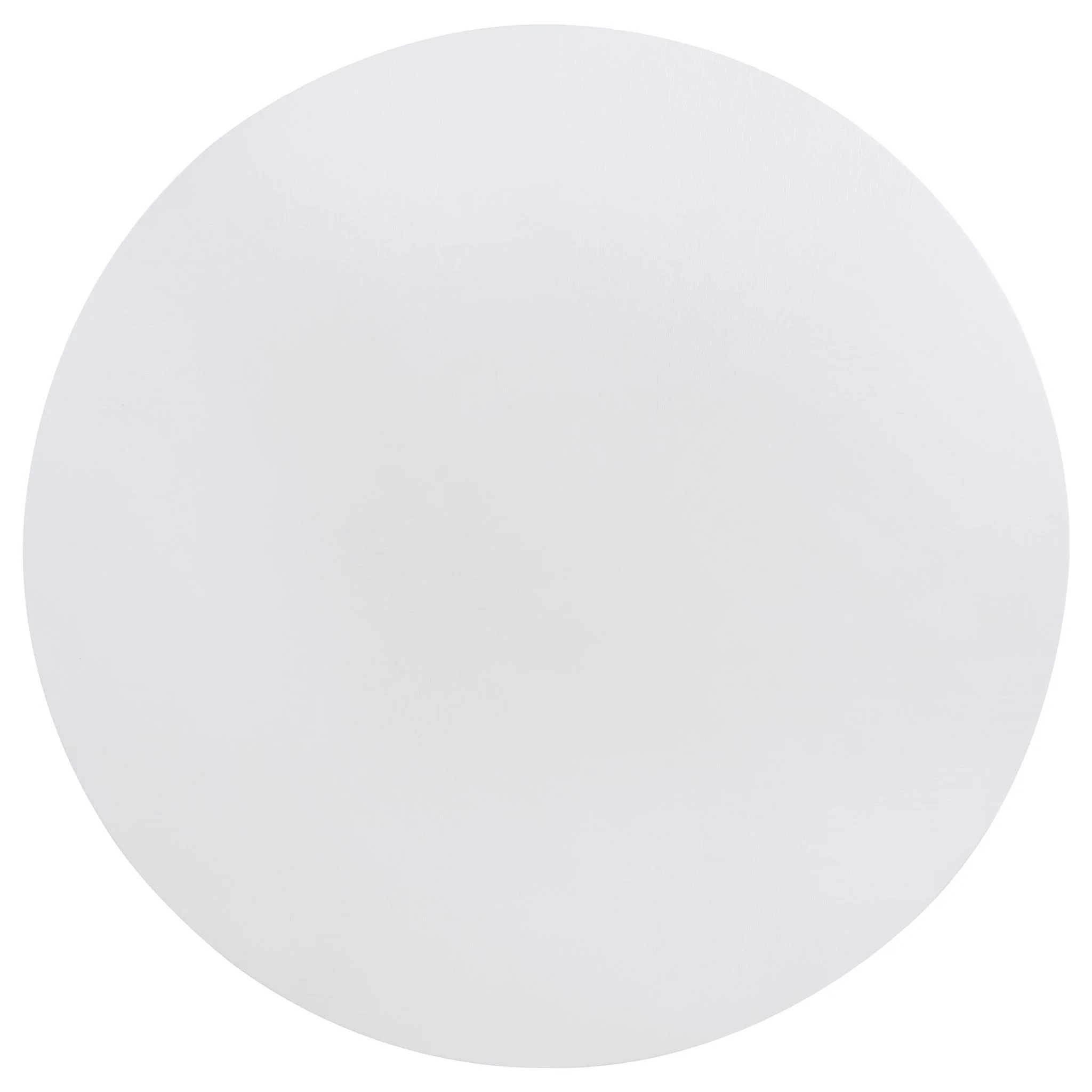 Judd 54-inch Round Dining Wood Table with Shelf Pearl White - Image 2