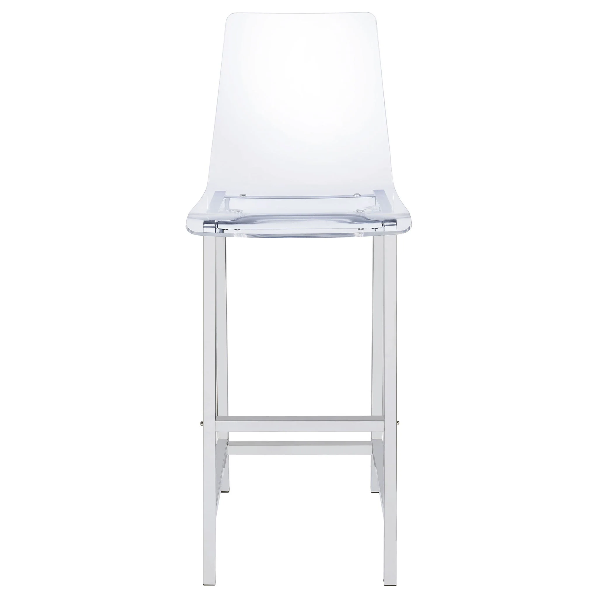 Juelia Clear Acrylic Bar Chair Chrome (Set of 2) - Image 2
