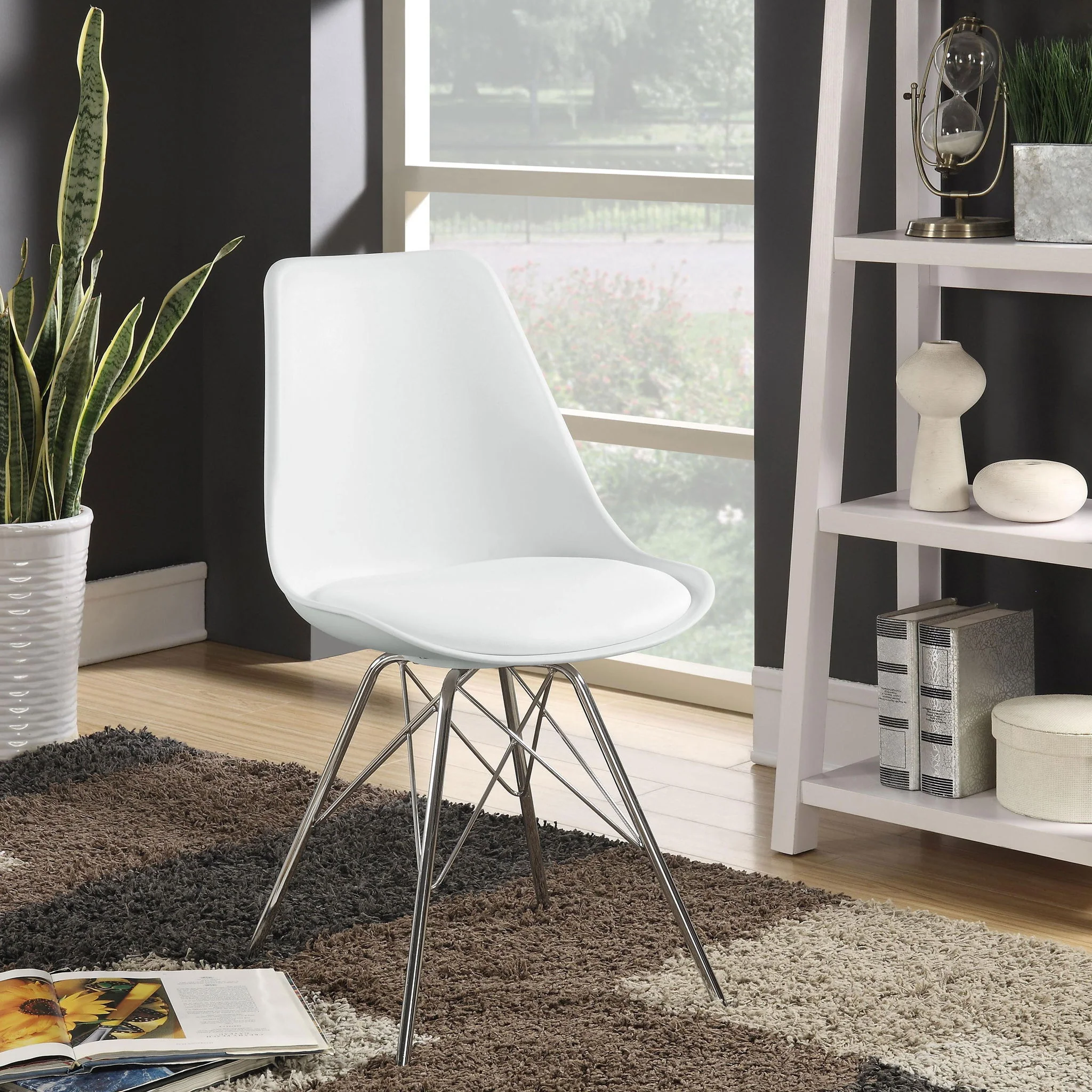 Juniper Polypropylene Dining Side Chair White (Set of 2) - Image 4