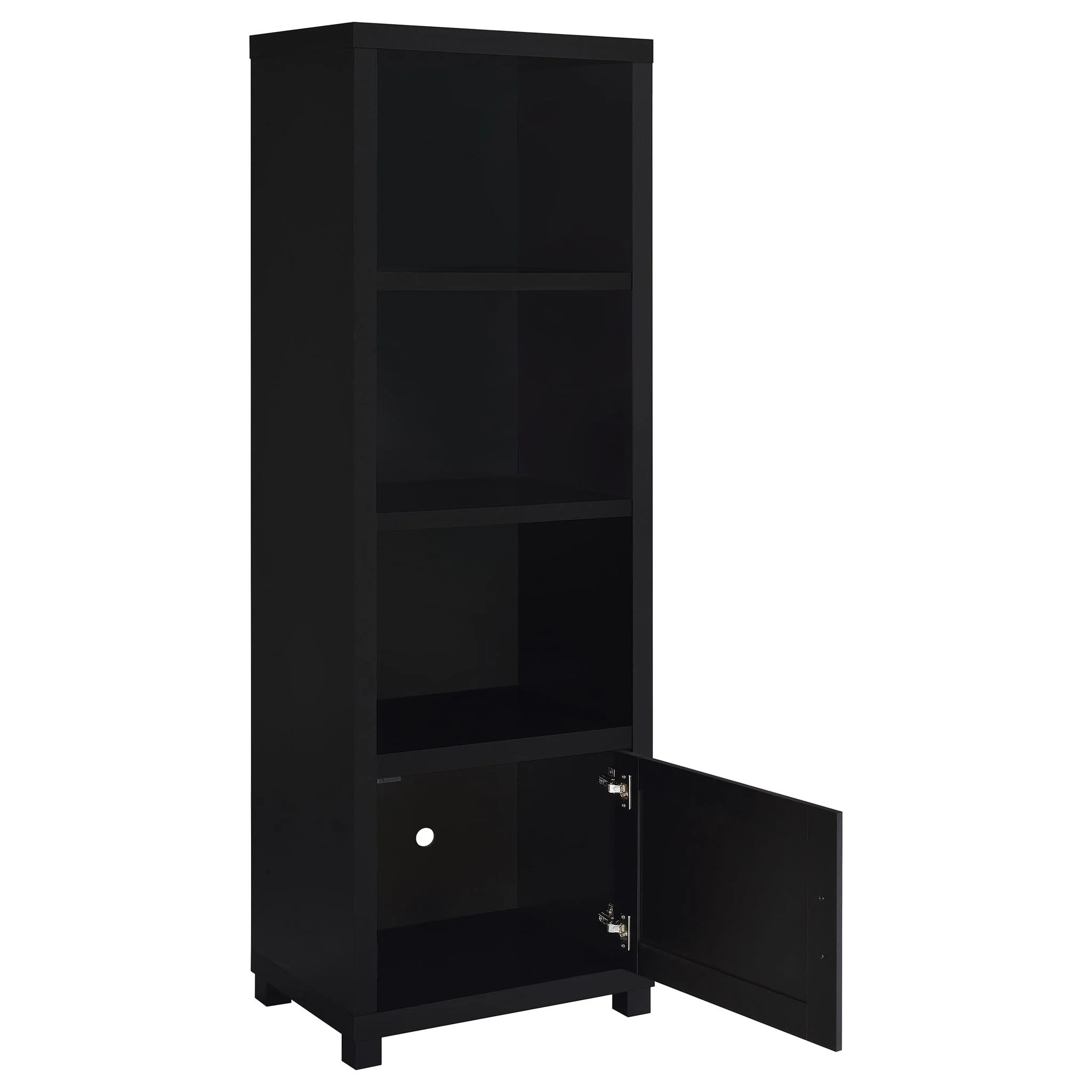 Jupiter 3-piece Entertainment Center 79-inch TV Stand Black - Image 3
