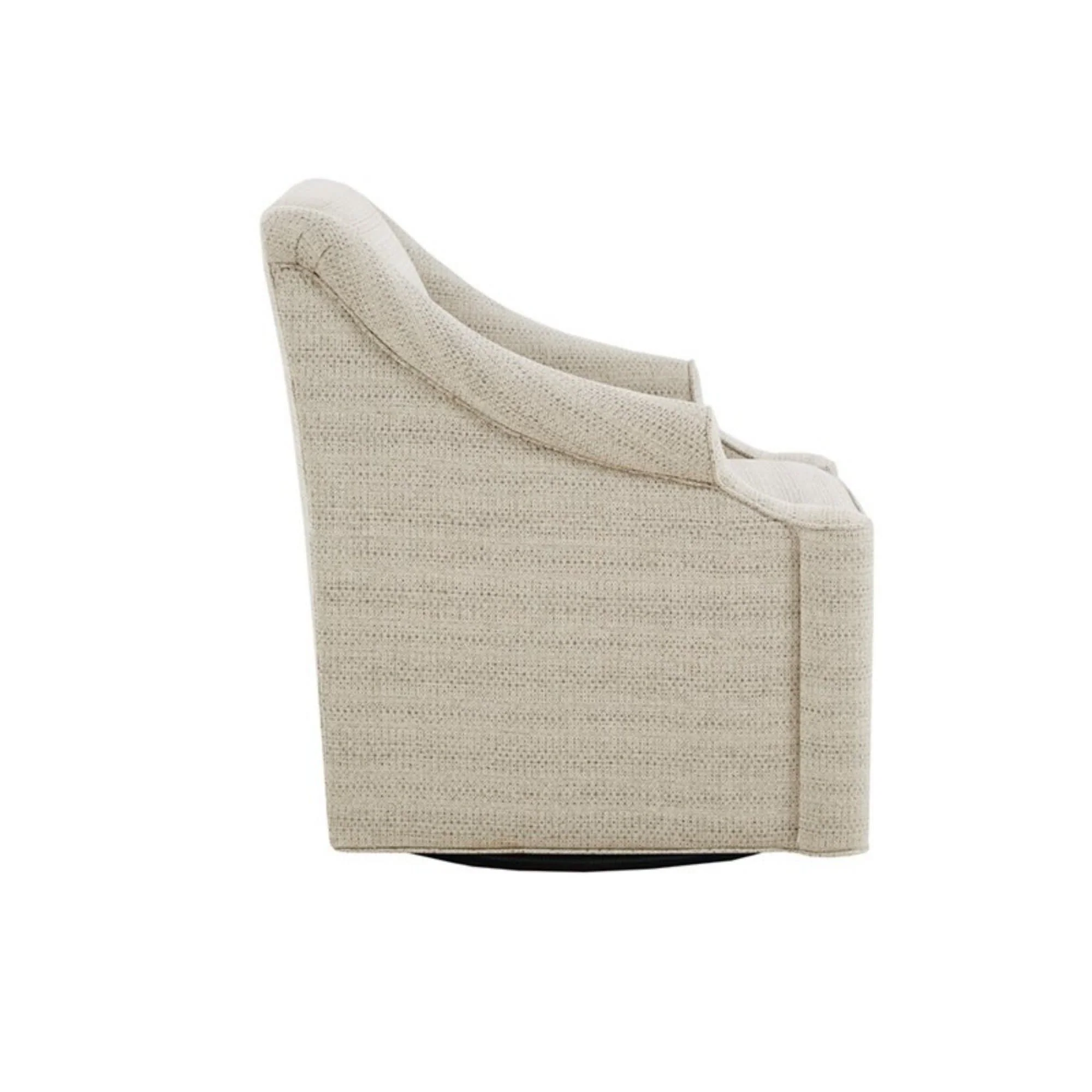 Justin - Swivel Glider Chair With 360 Degree Rotation - Tan - Image 3