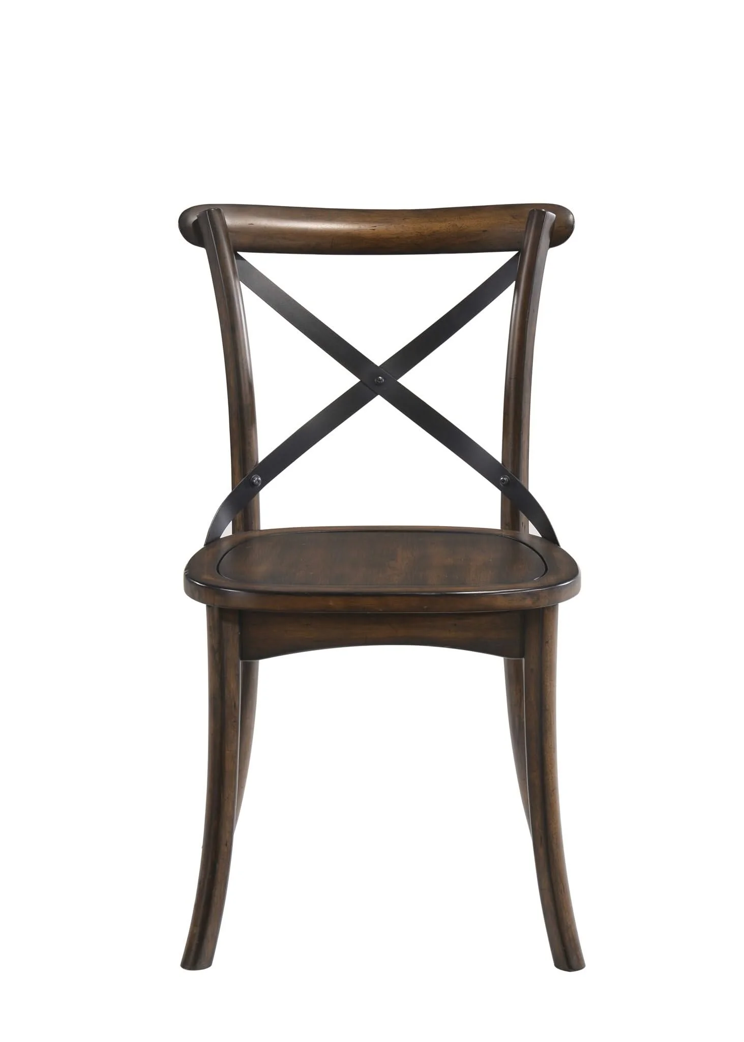 Kaelyn - Metal Side Chair (Set of 2) - Dark Oak - Image 2