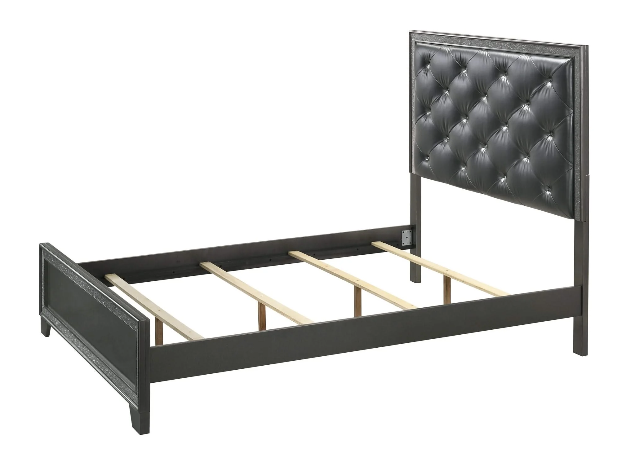 Kaia - King 4 Piece Bedroom Set - Dark Gray - Image 2